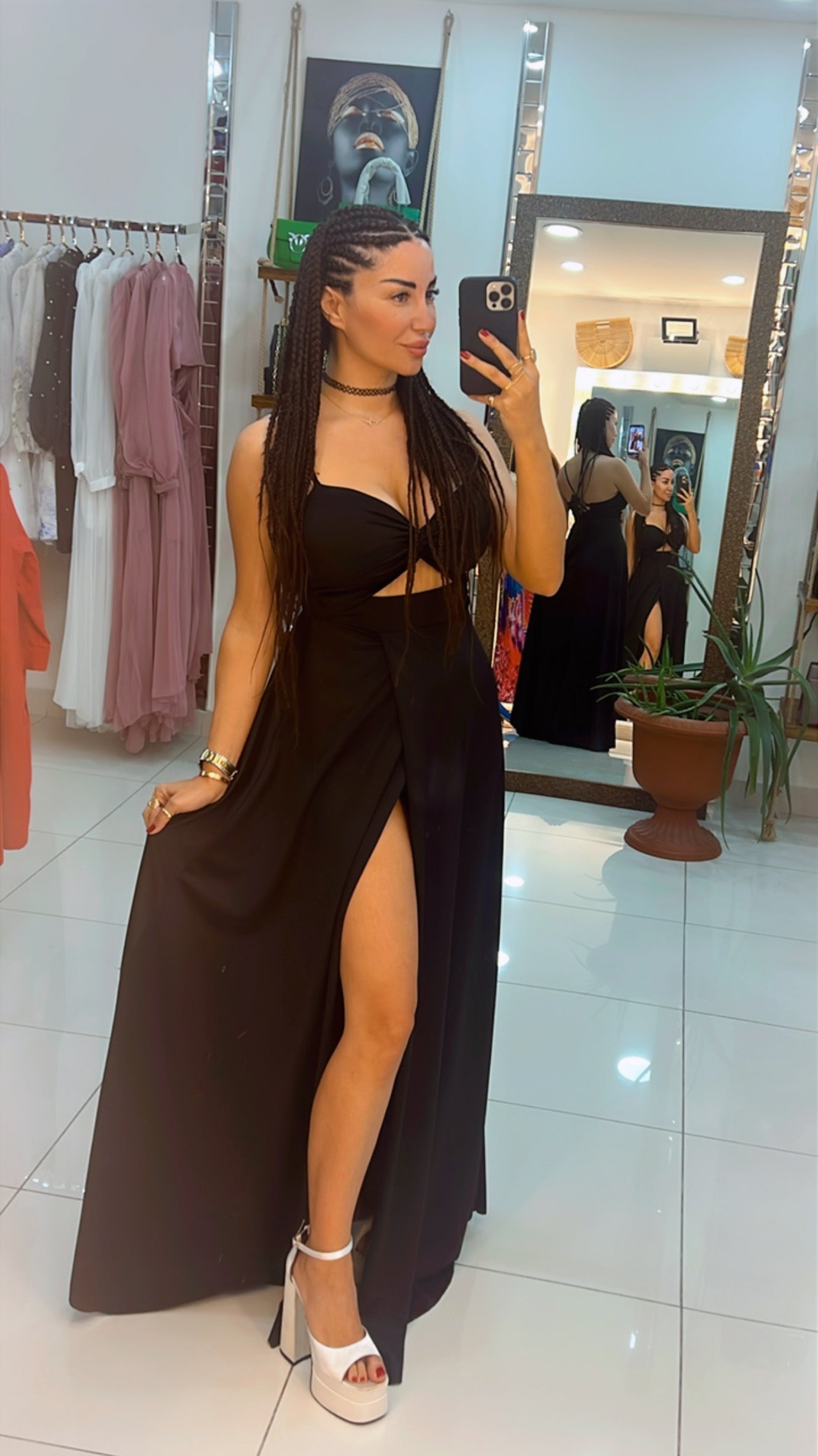 Black Elegance Maxi Dress – Timeless Flow with Modern Grace