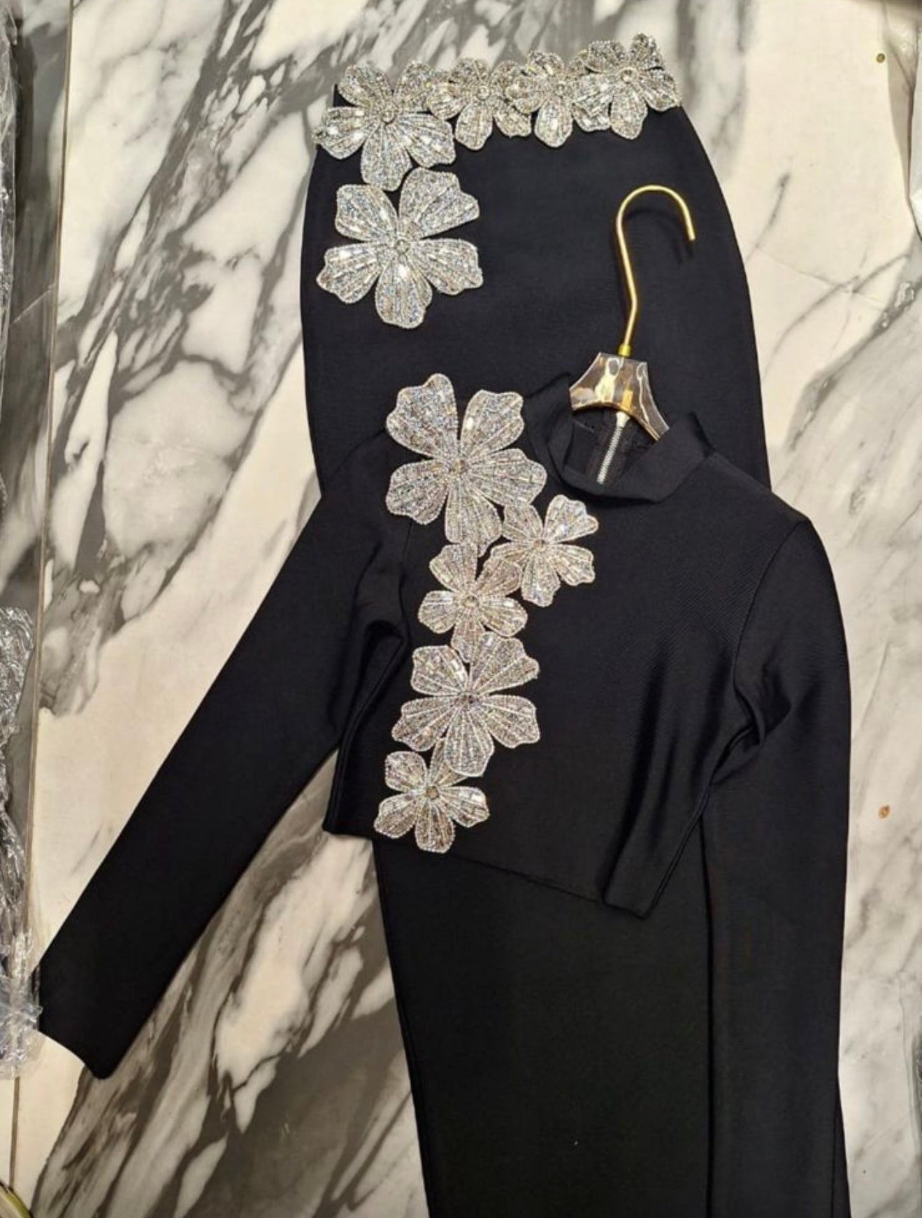 Bandage set with rhinestones