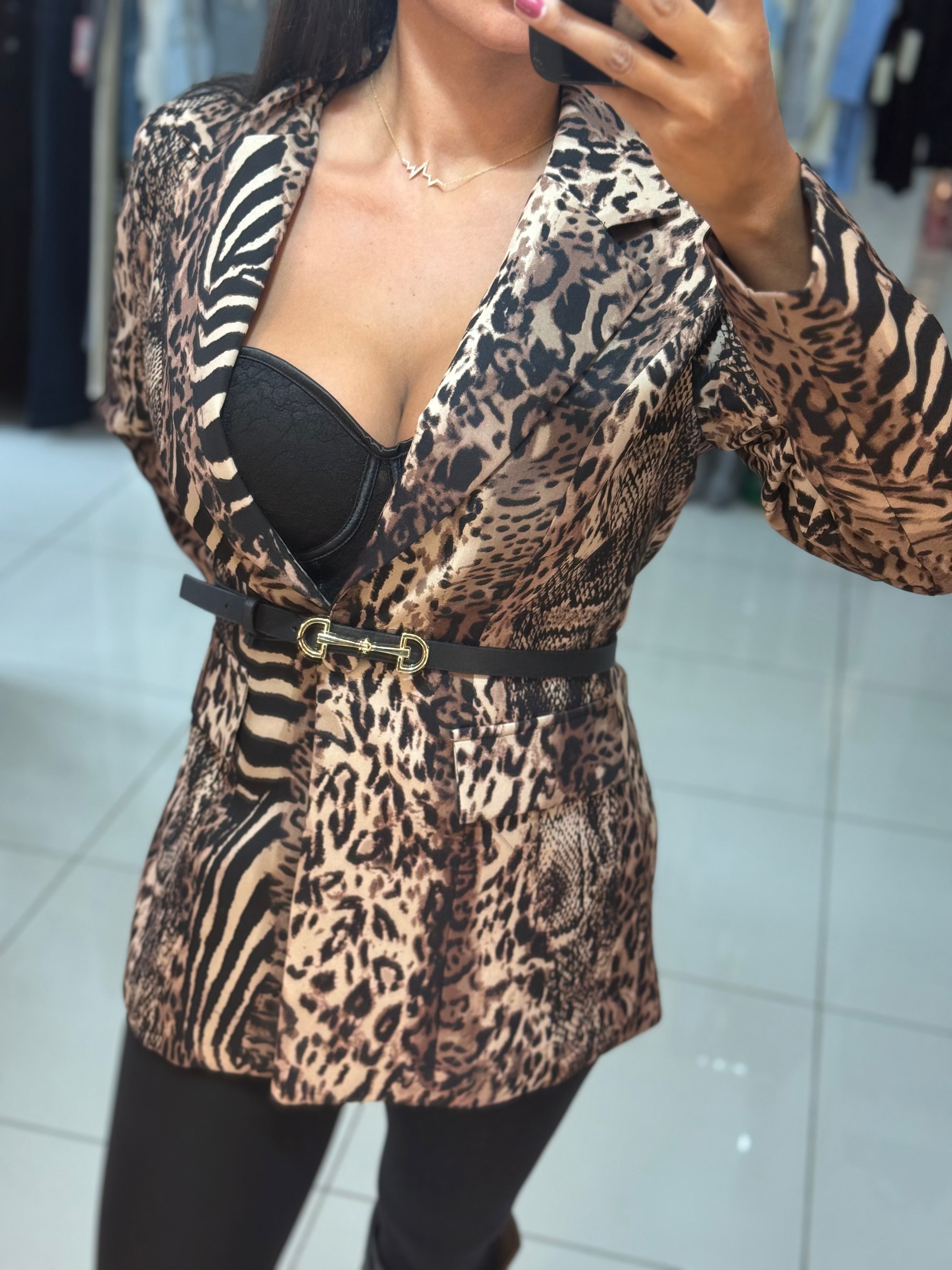 Leopard blazer