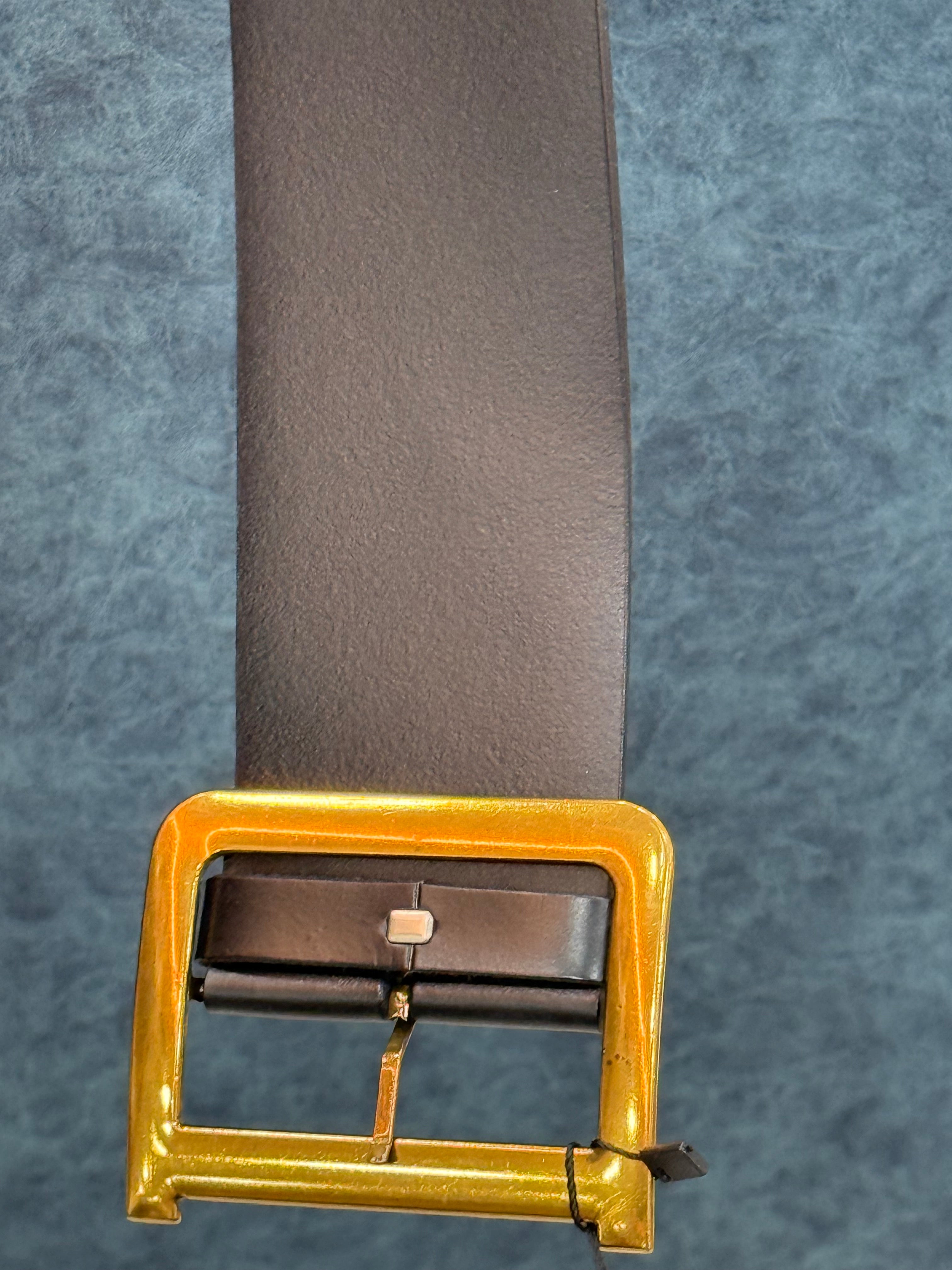 Big Leather Black Belt