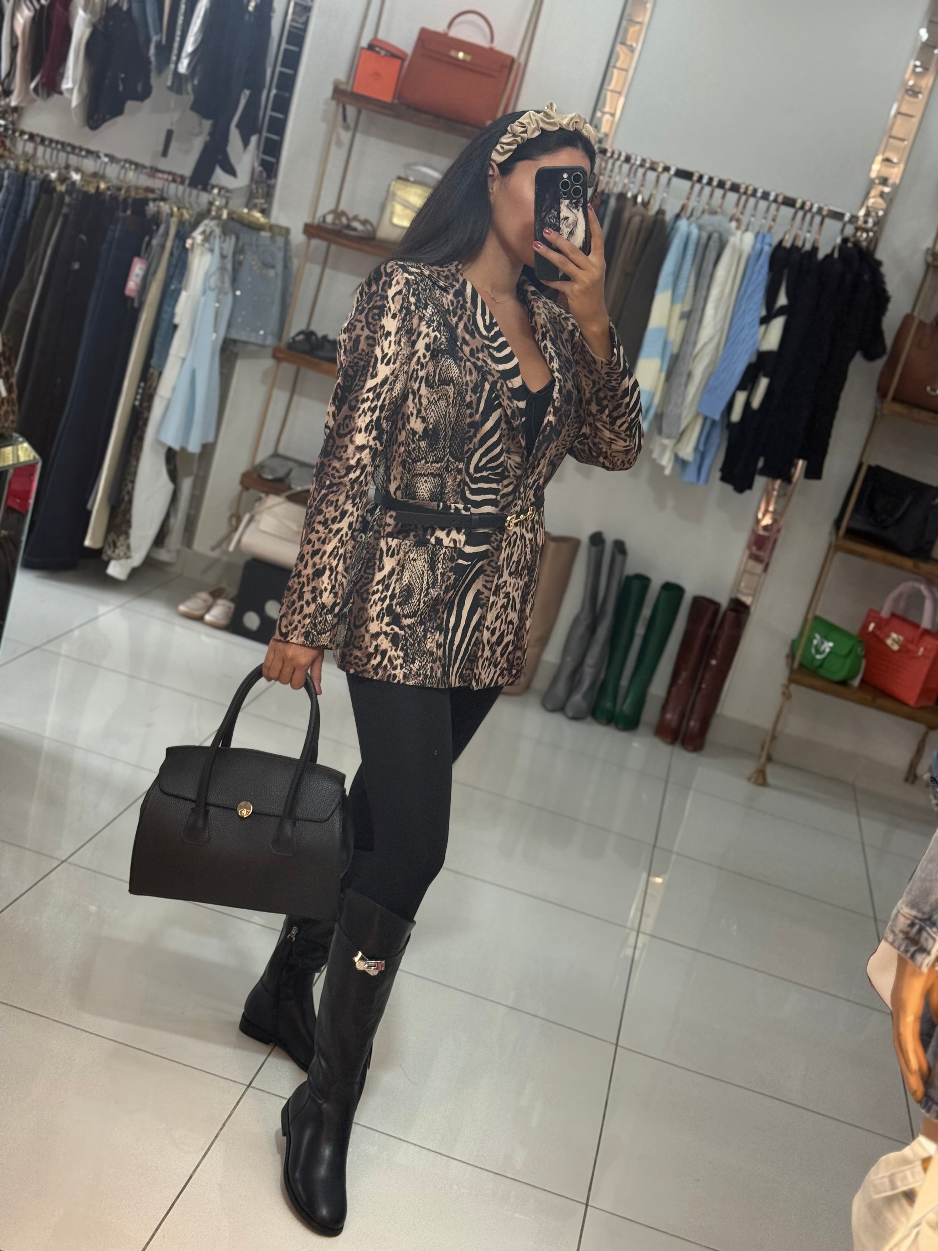 Leopard blazer