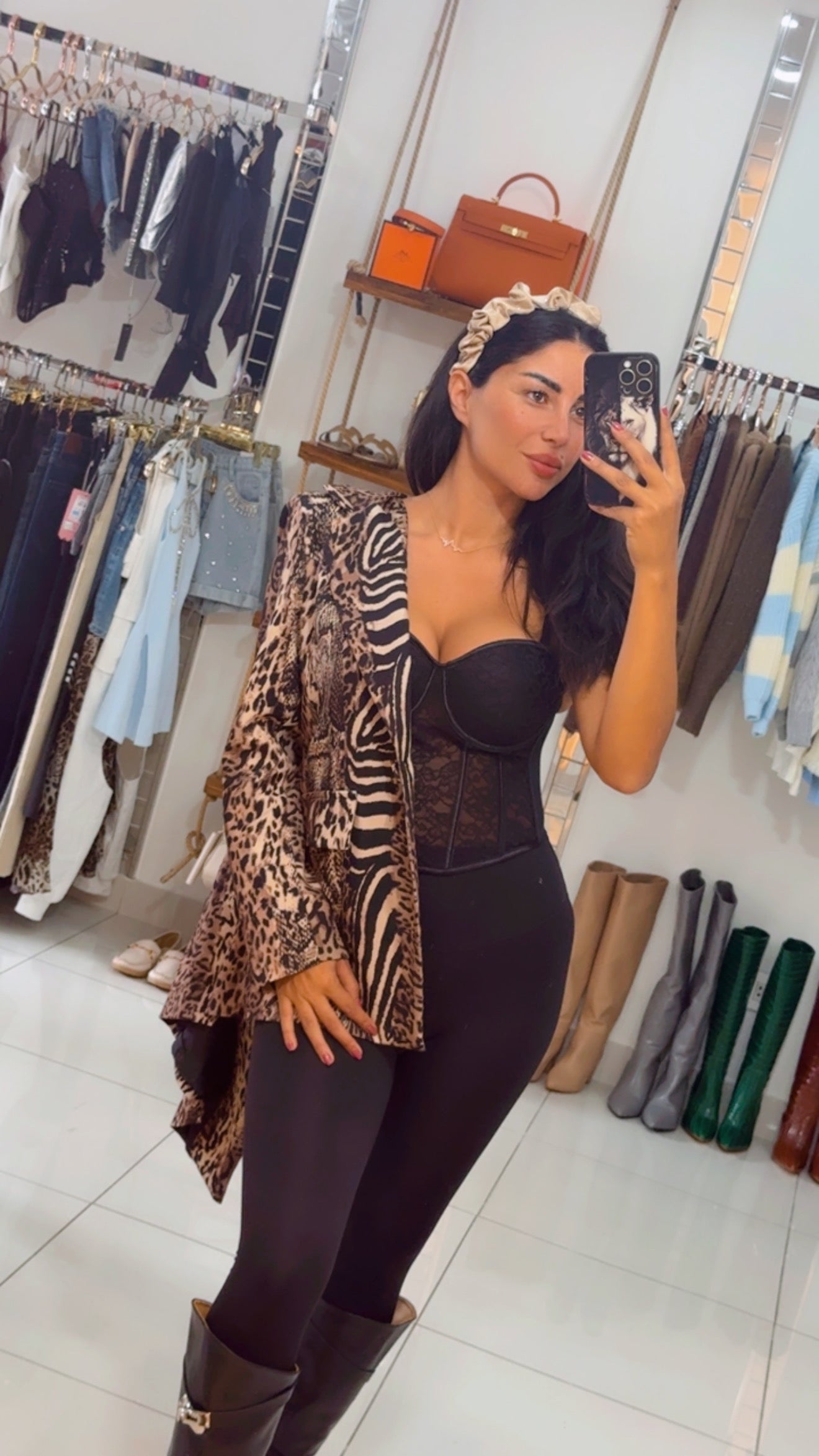Leopard blazer