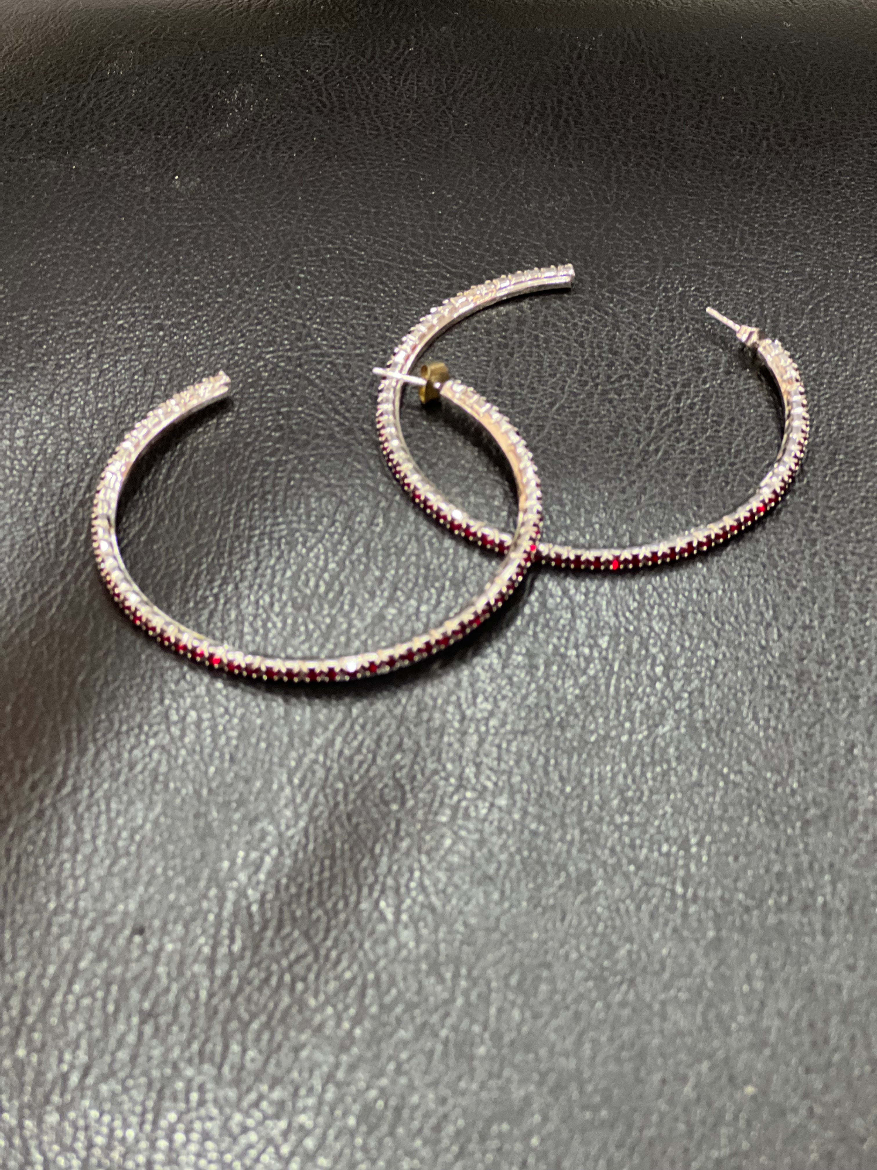 Red Stones Earrings