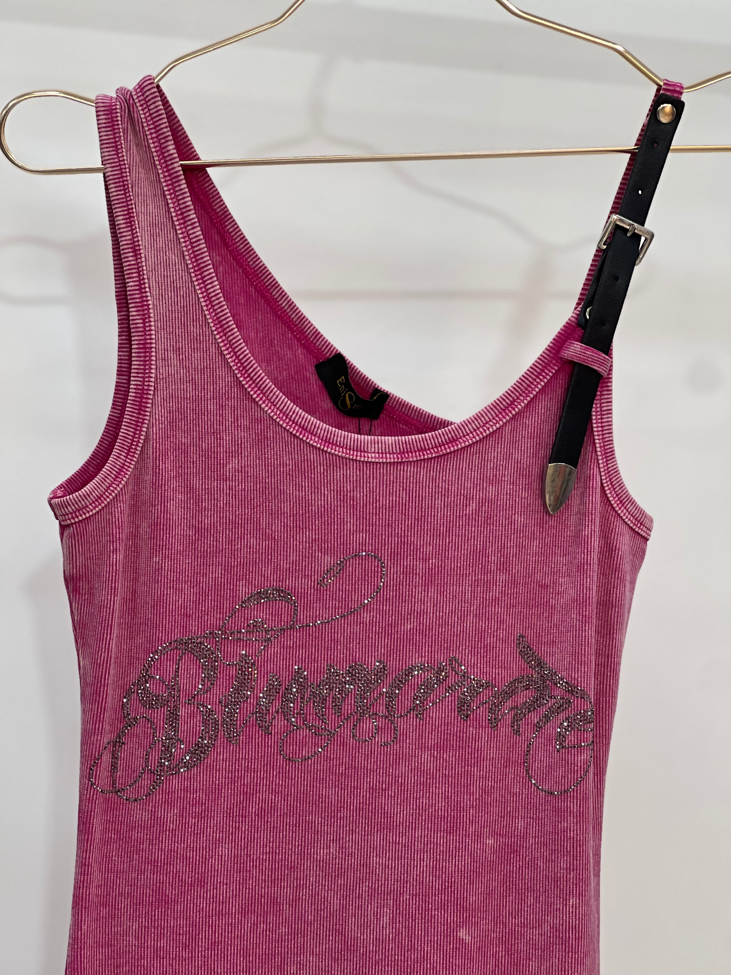 Denim Embellished Long Dress