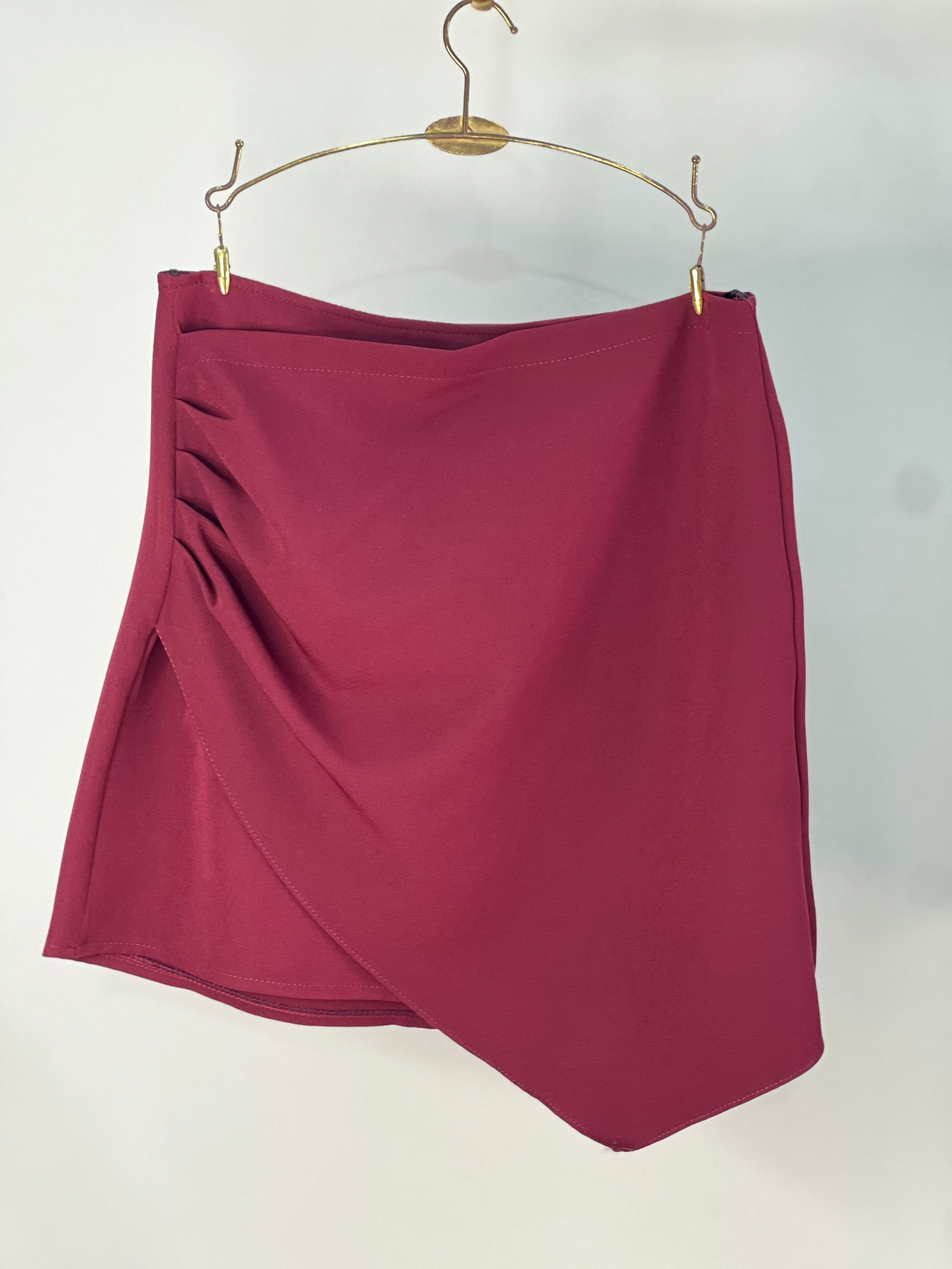 Burgundy Skort