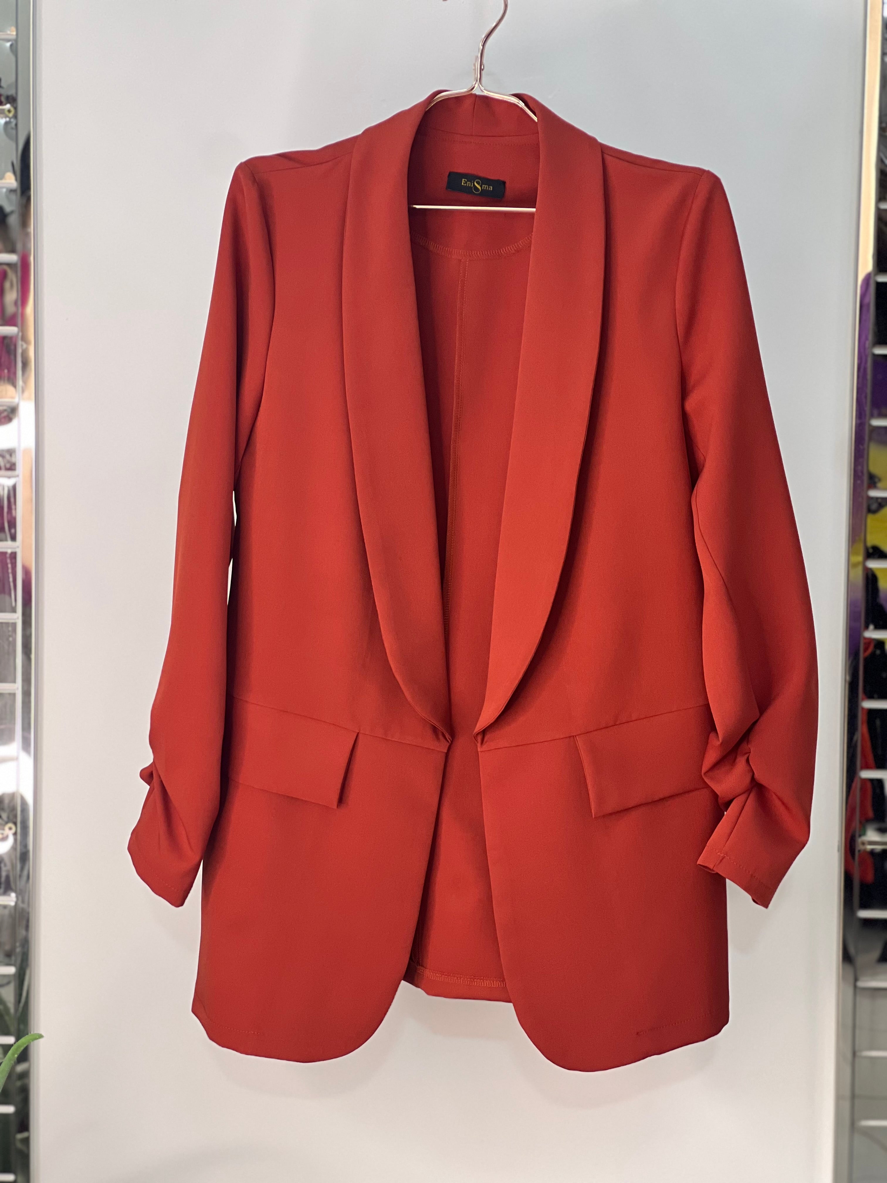 Minimalist Longline Open-Front Blazer