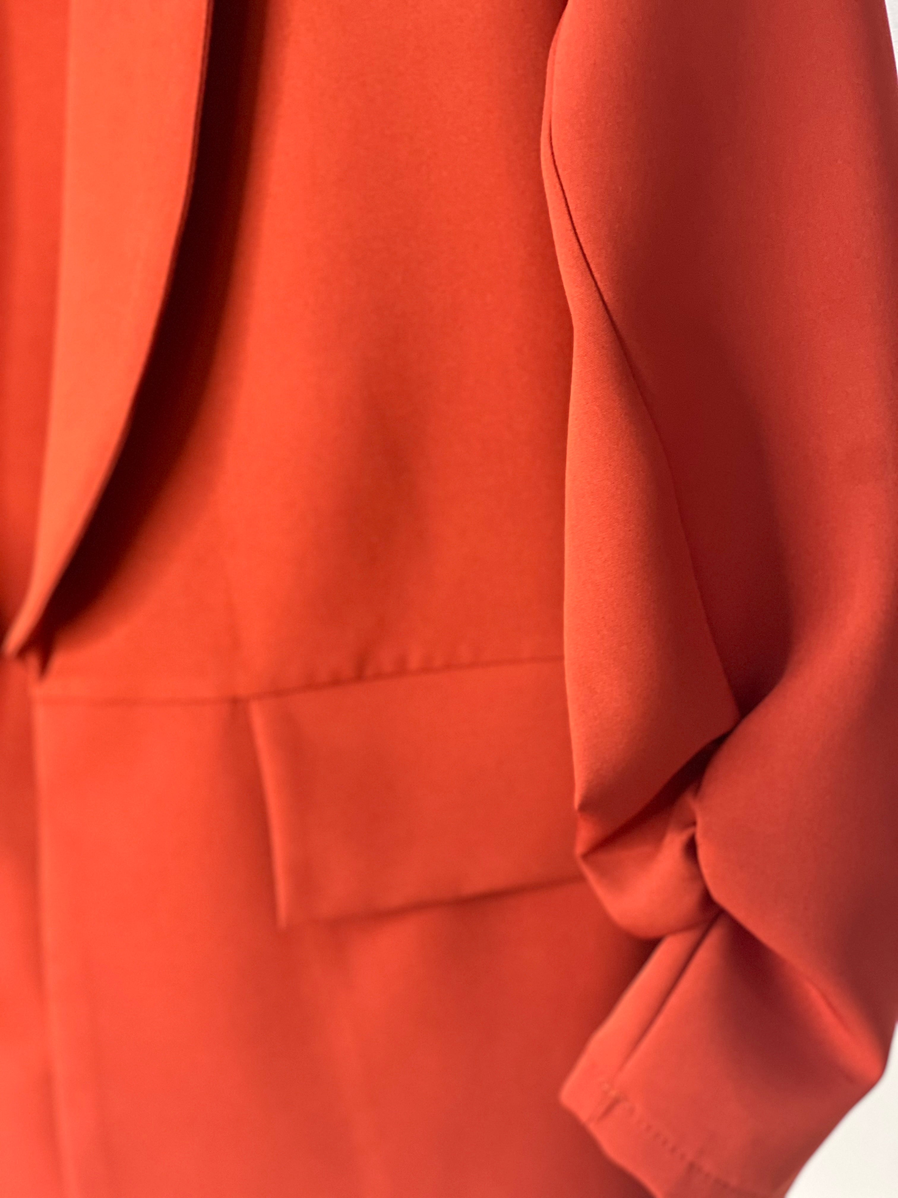 Minimalist Longline Open-Front Blazer