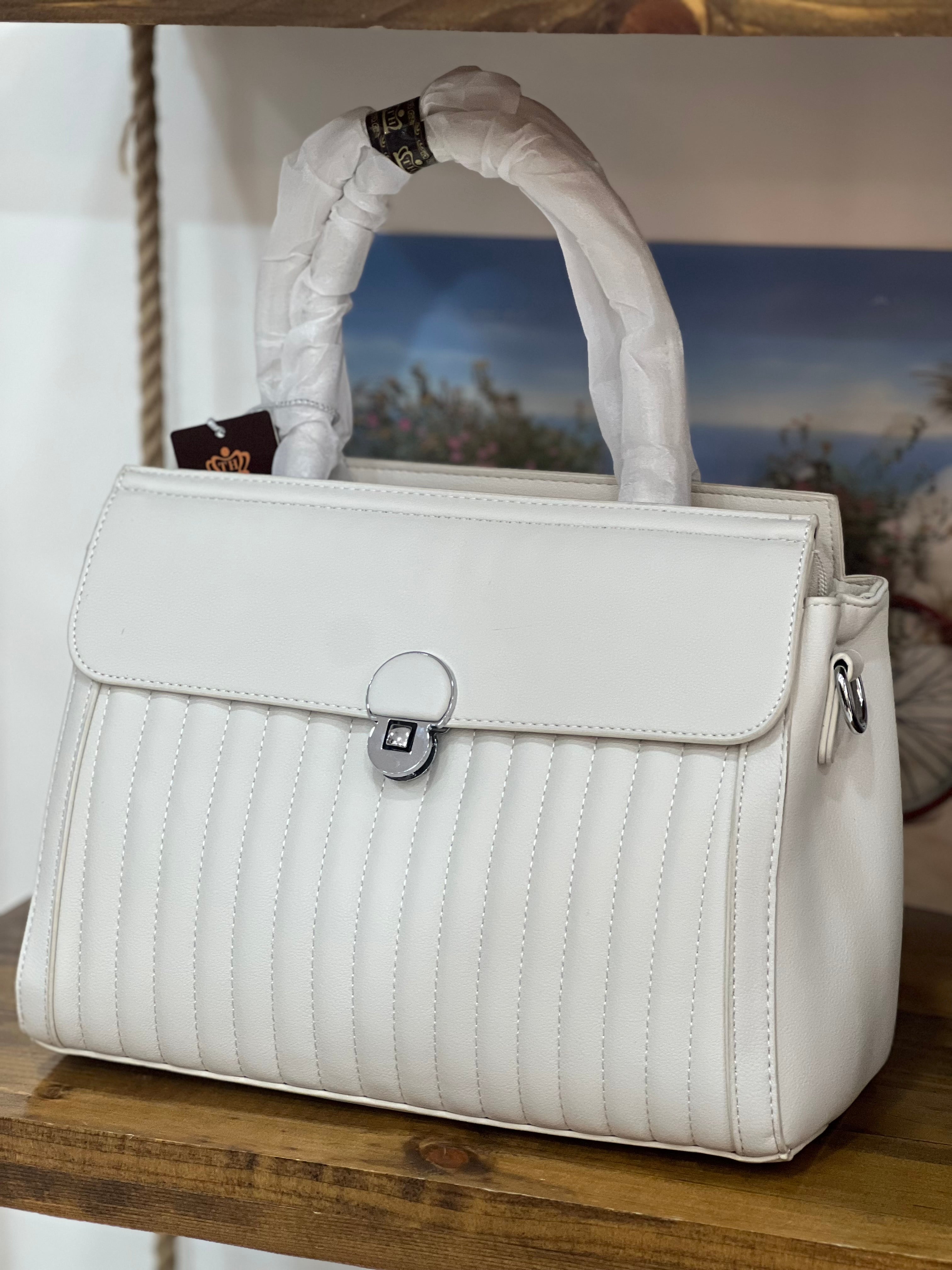 Leather off-white Handbag