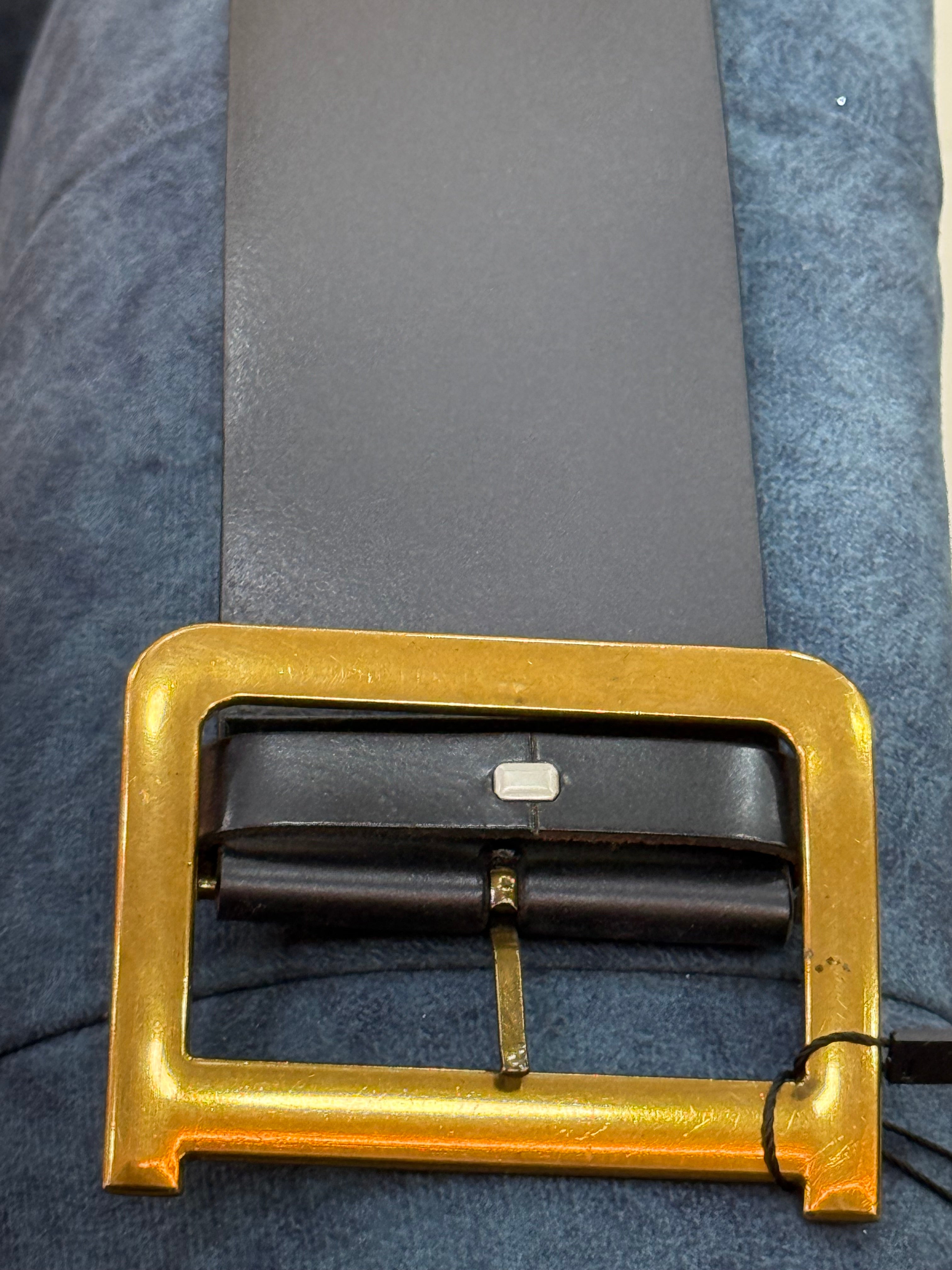 Big Leather Black Belt