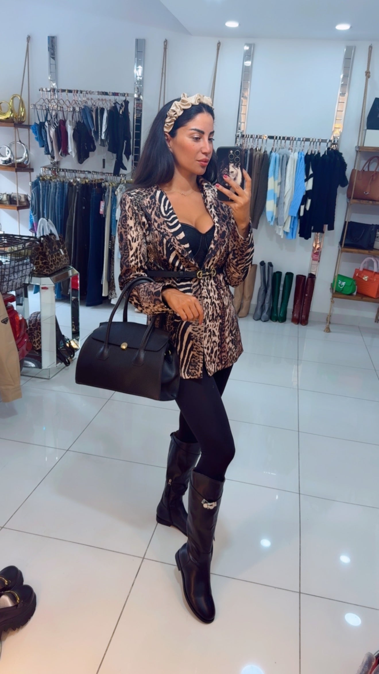 Leopard blazer