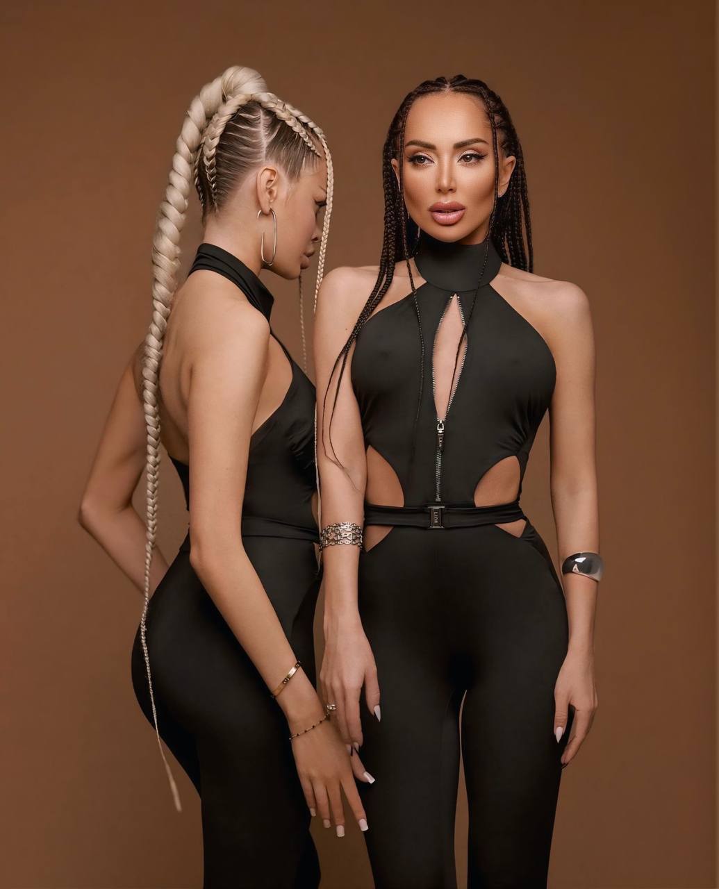 Open waist jumpsuit with belt