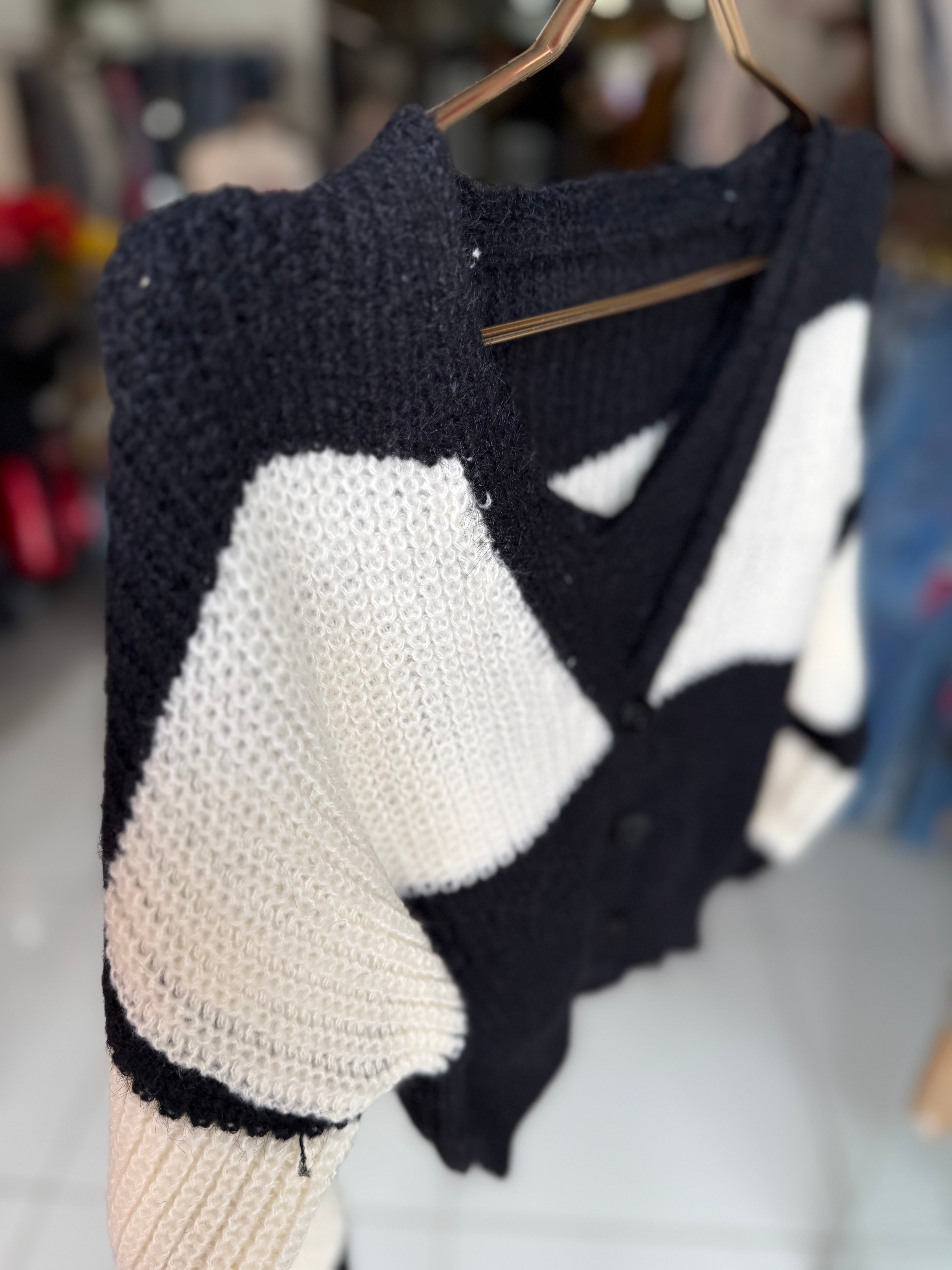 2 pieces Wool cardigan & top set