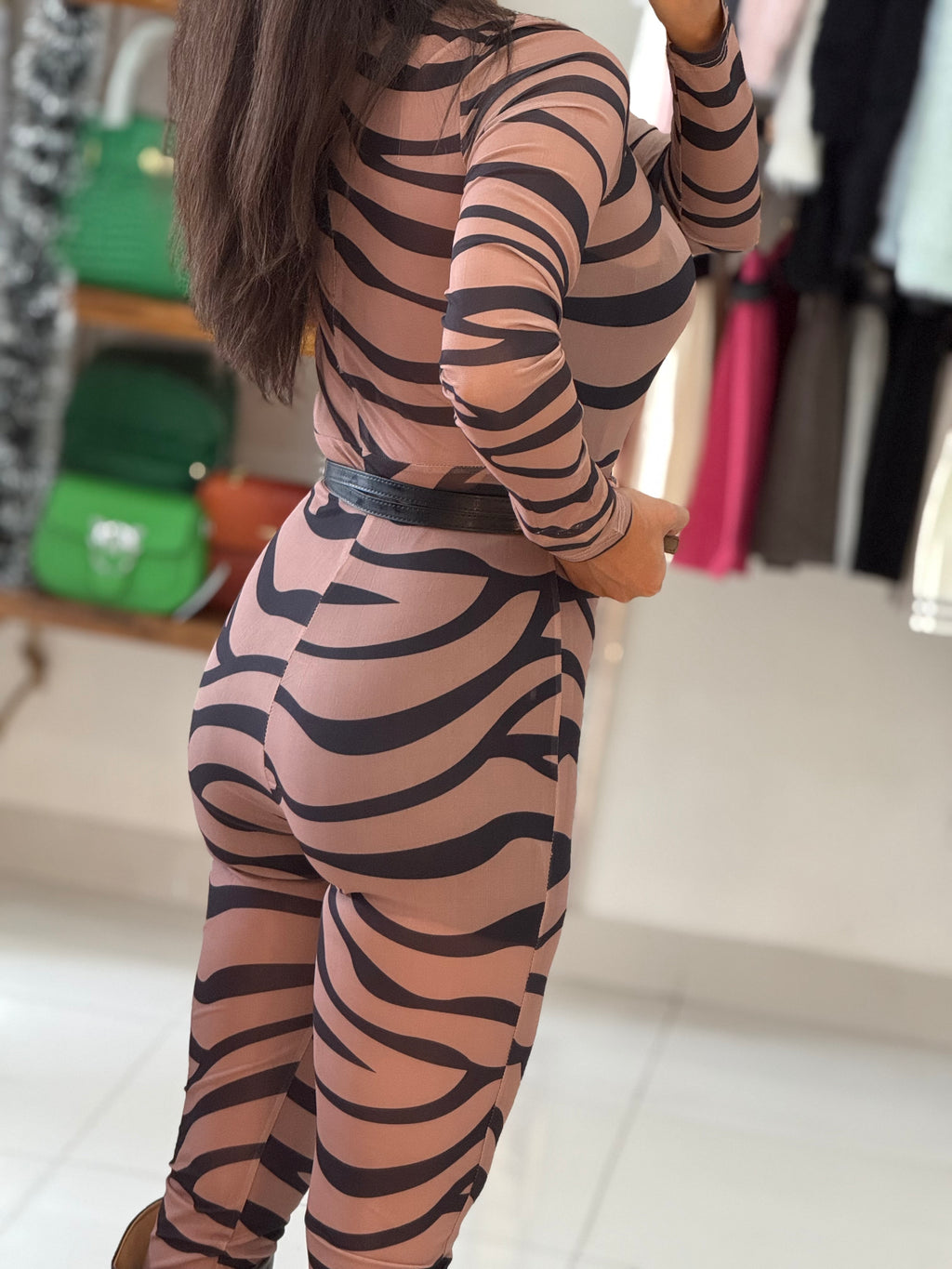 Bold print jumpsuit