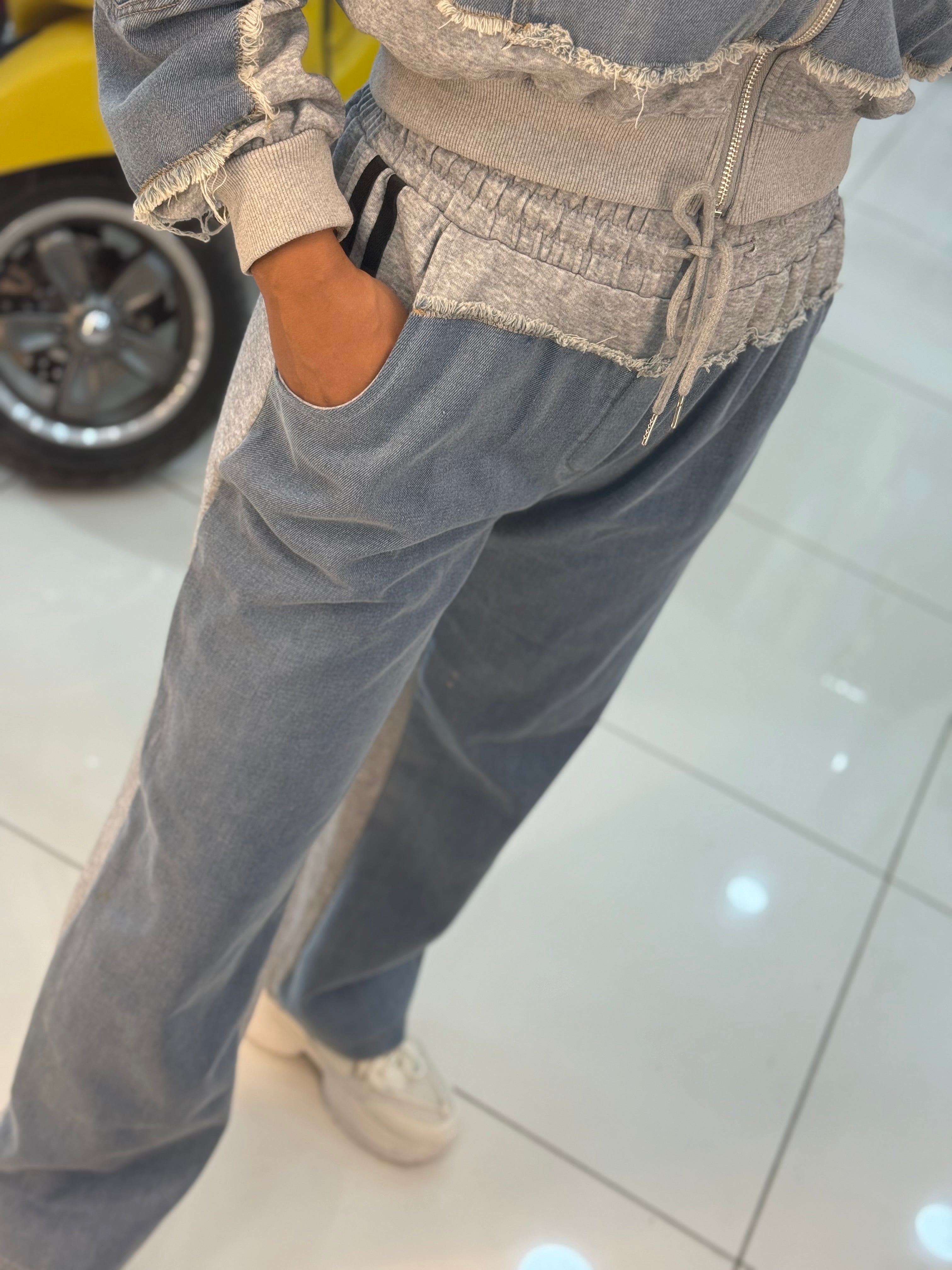 Denim Vibes Two-Tone Set