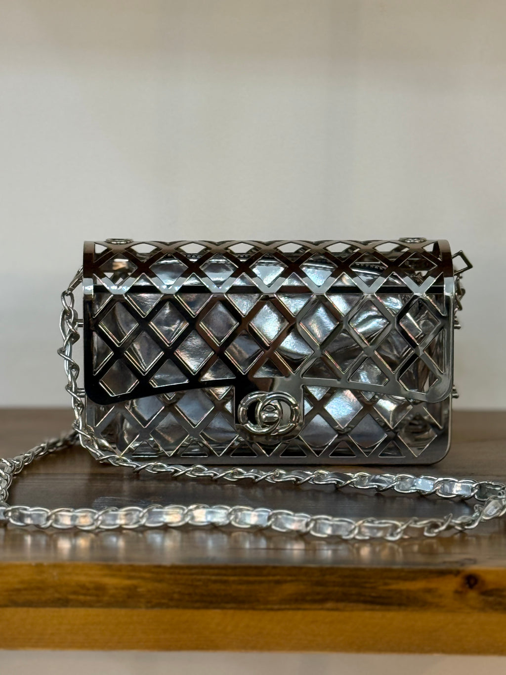 Silver Luxe Bag