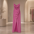 Baby Purple Draped Occasion Dress