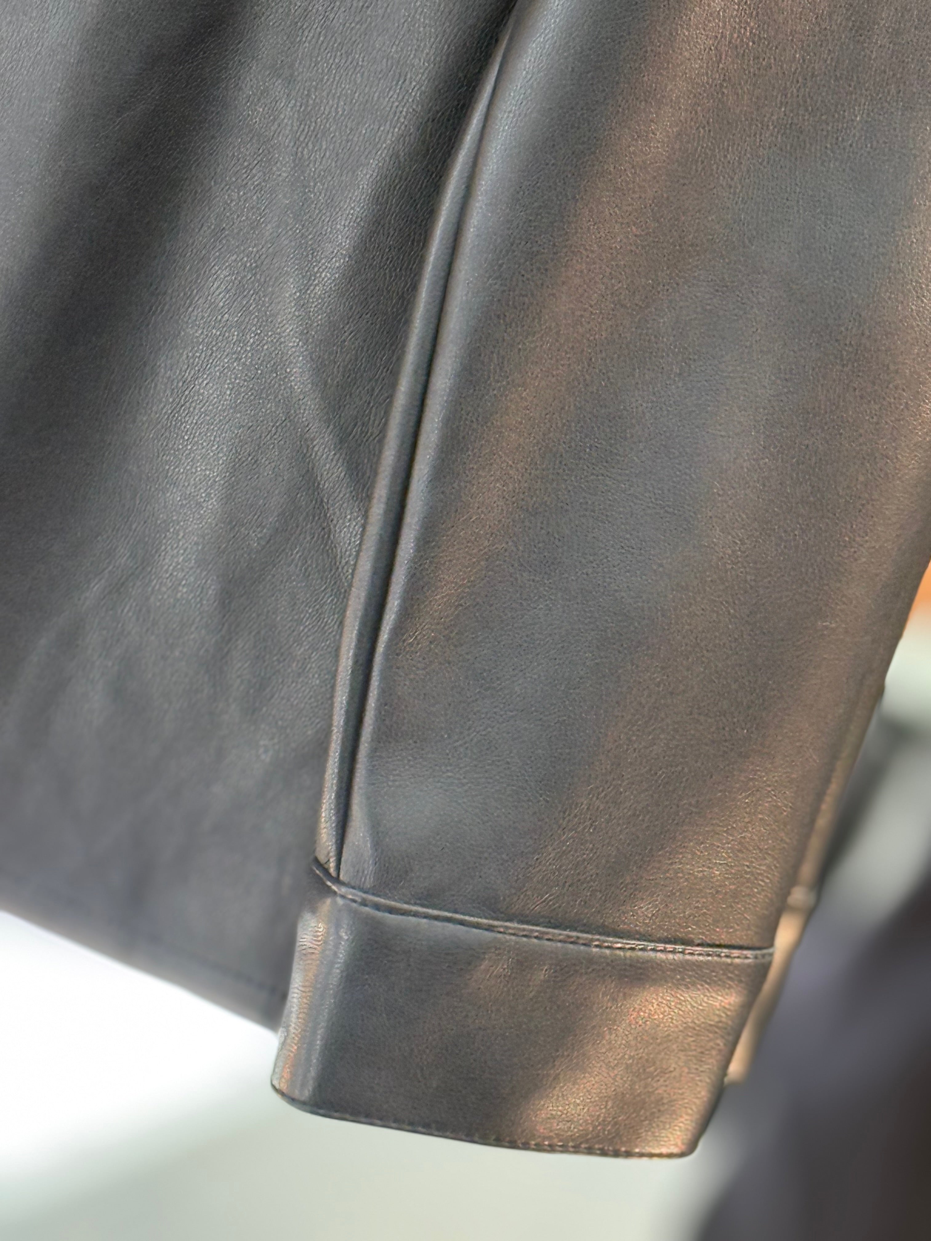 Leather bottoms top with belt