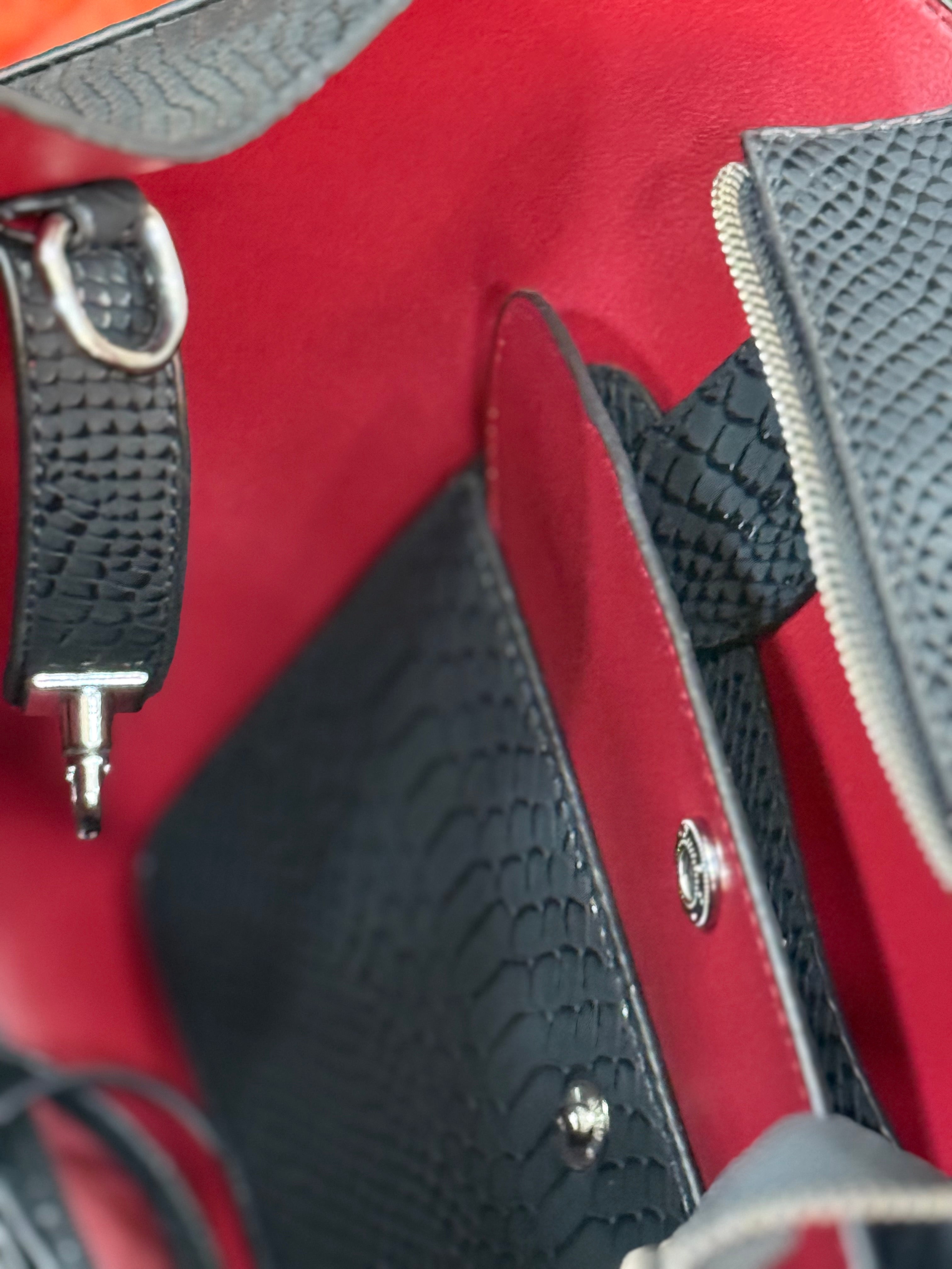 Big leather luxury bag