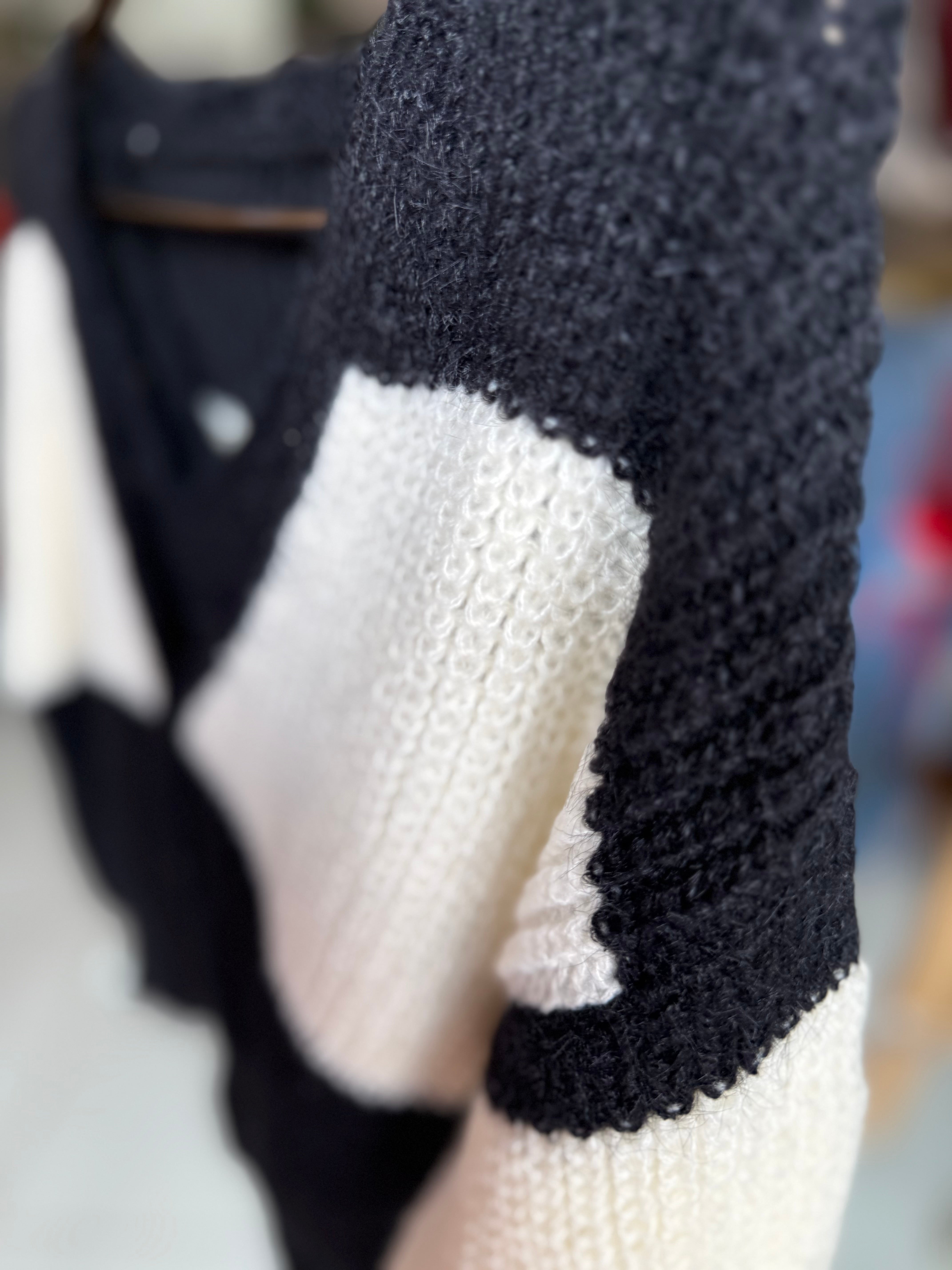 2 pieces Wool cardigan & top set