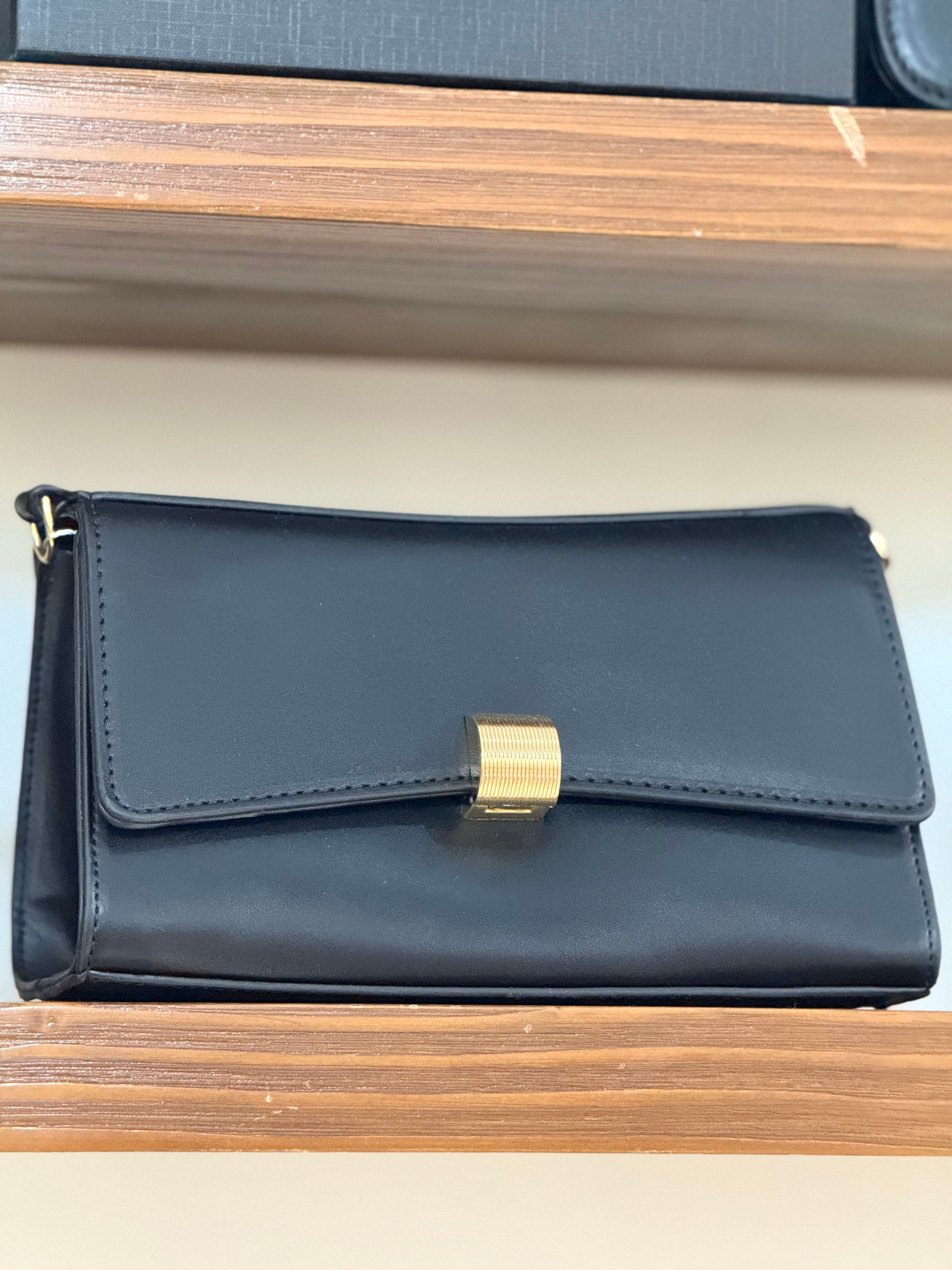 Classic Leather Black Bag