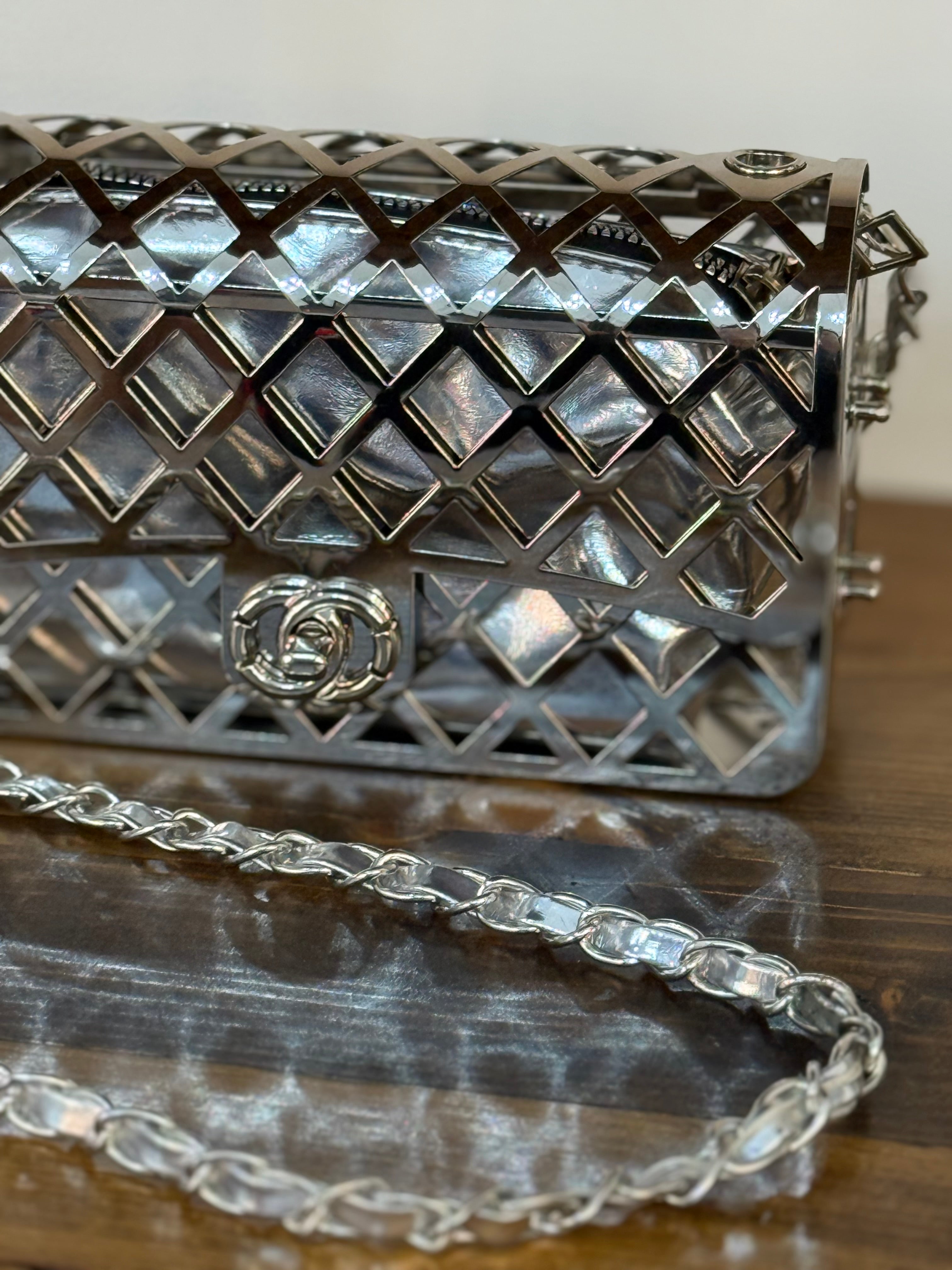 Silver Luxe Bag