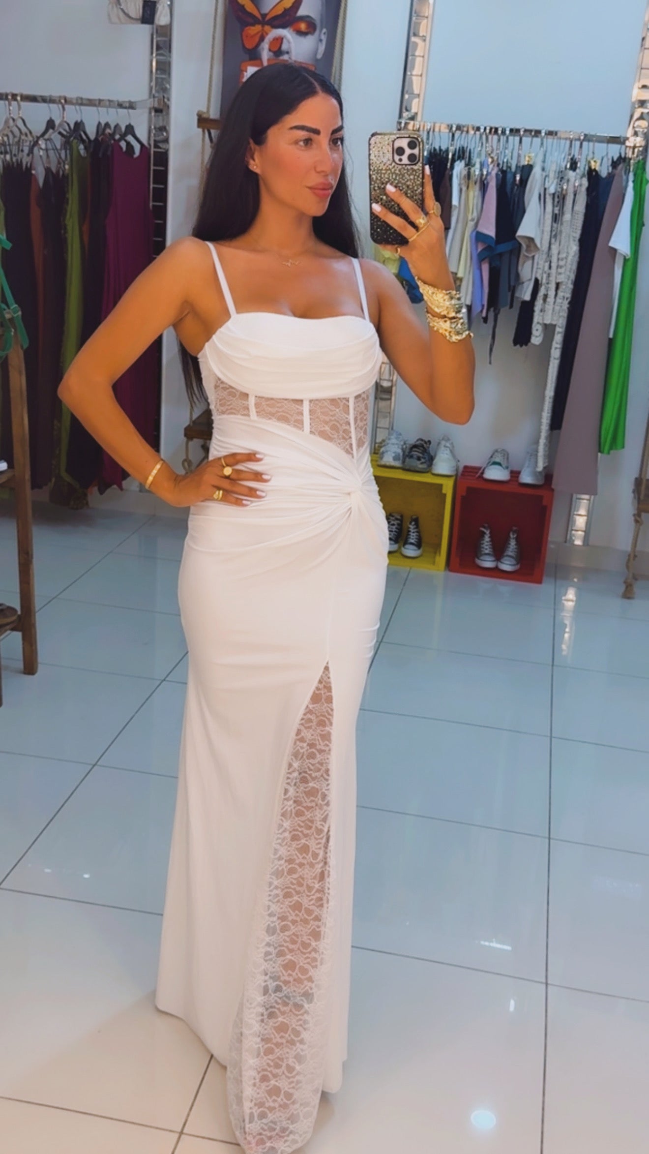 Timeless White Corset Gown