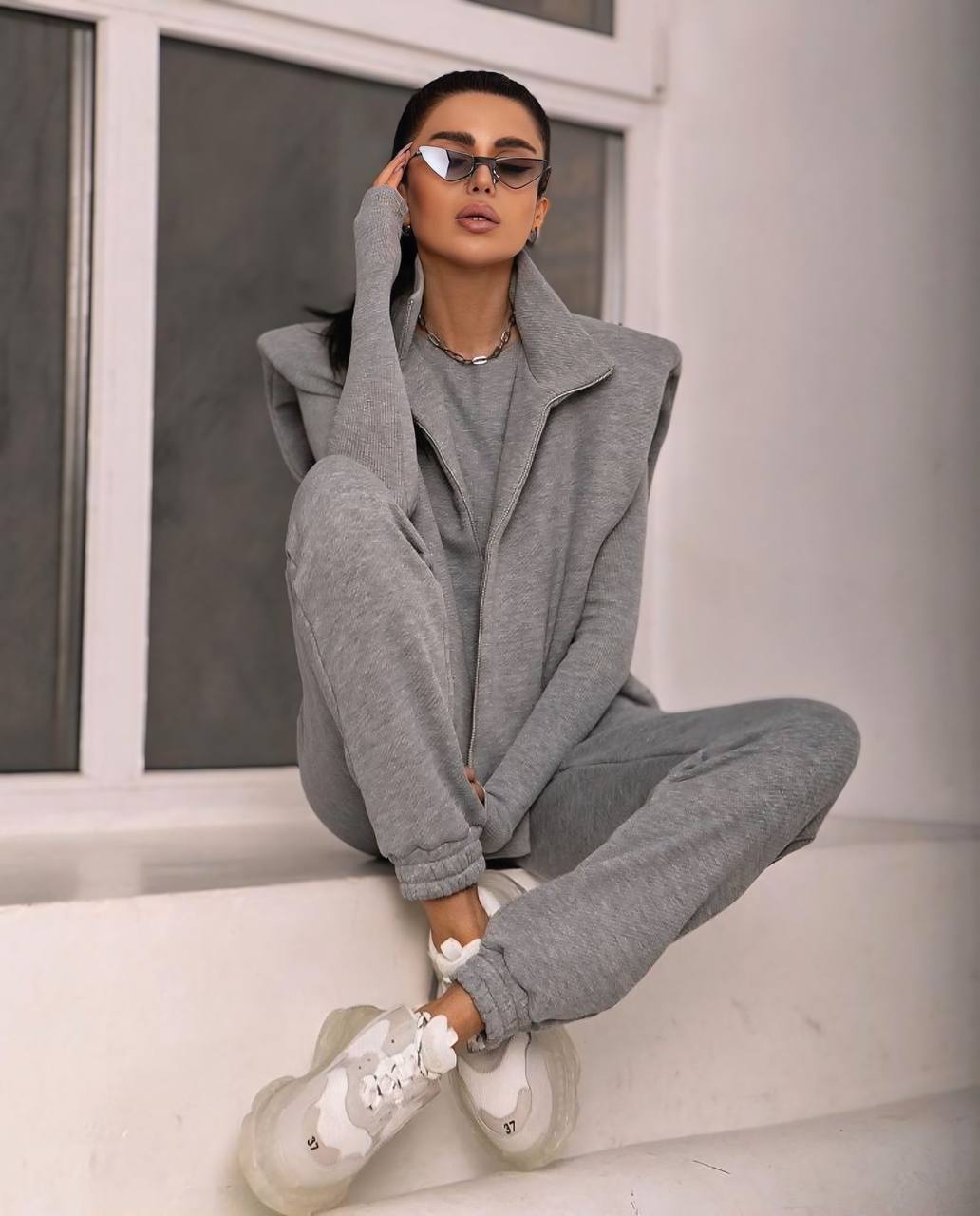 3 pieces grey set
