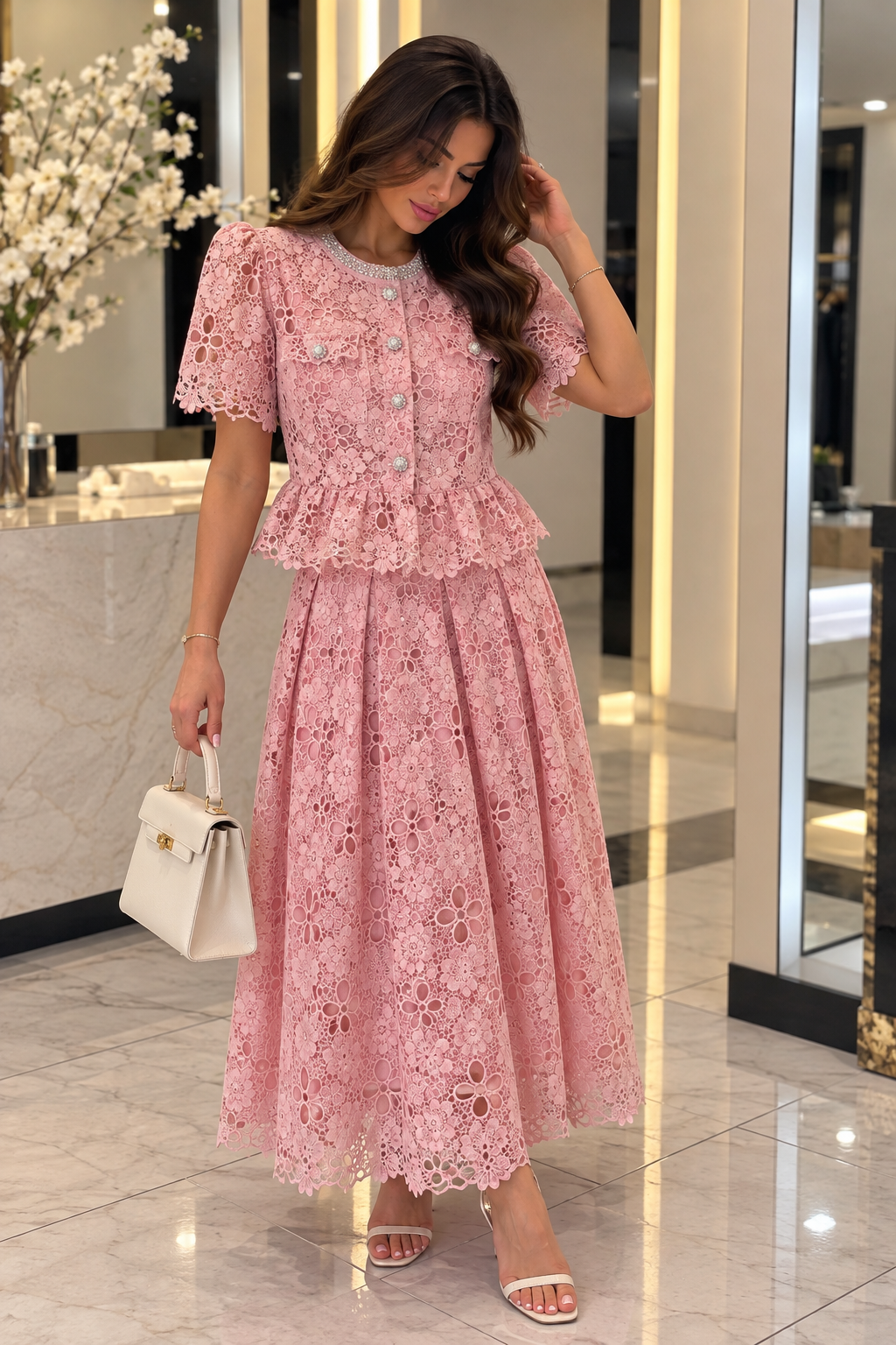 Elegant Floral Lace set