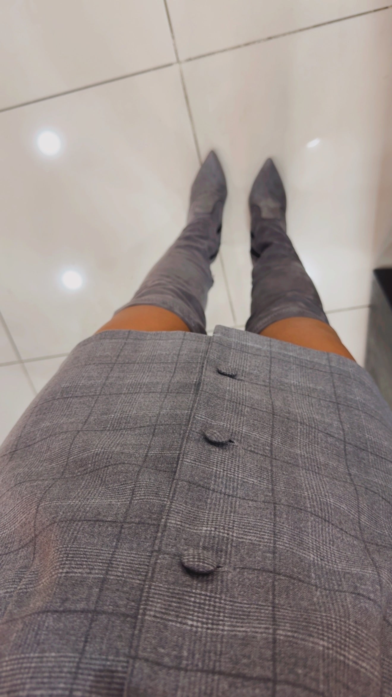 Power Play Plaid Blazer Dress