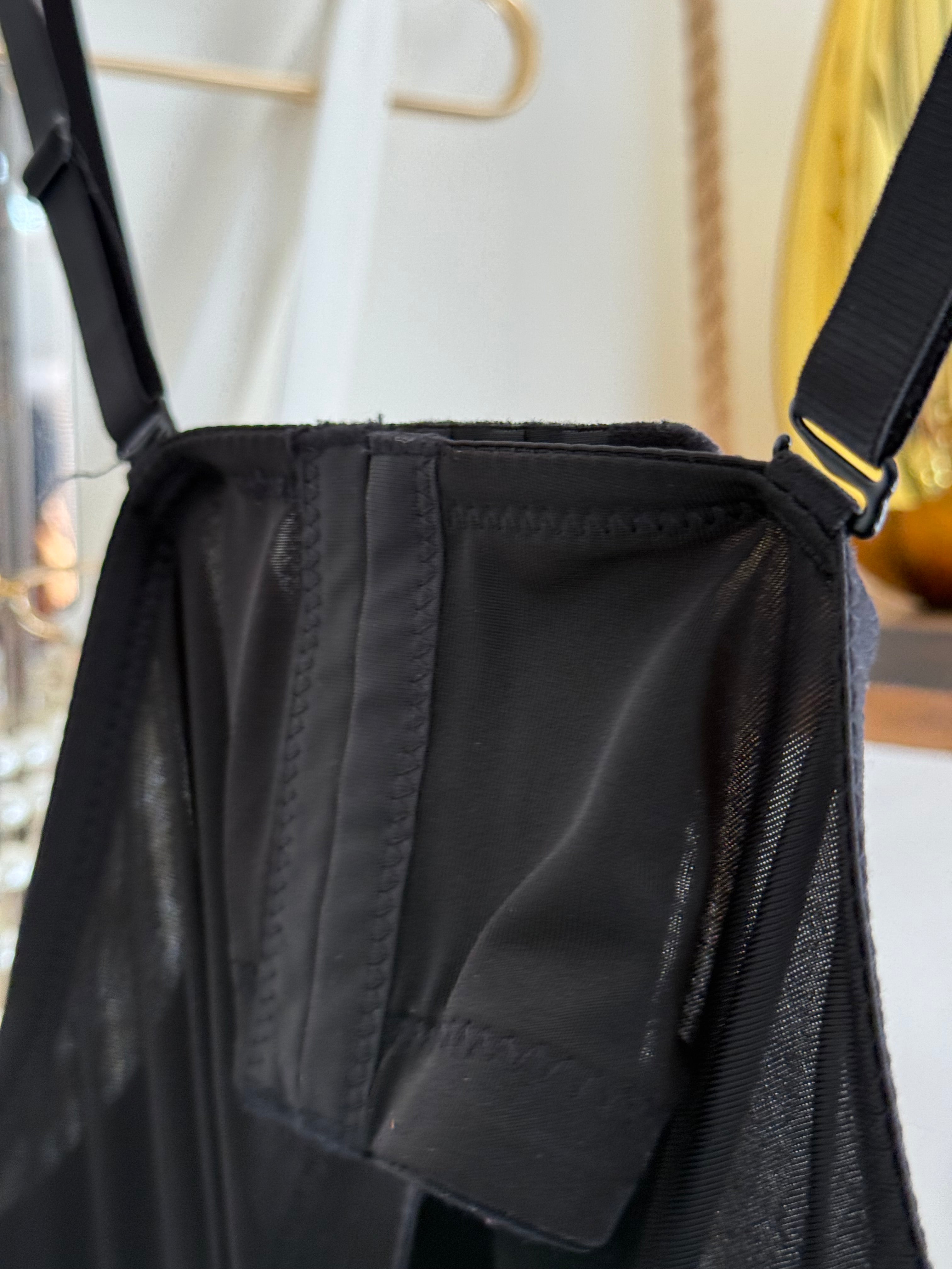 Diamond-Studded Black Corset Top