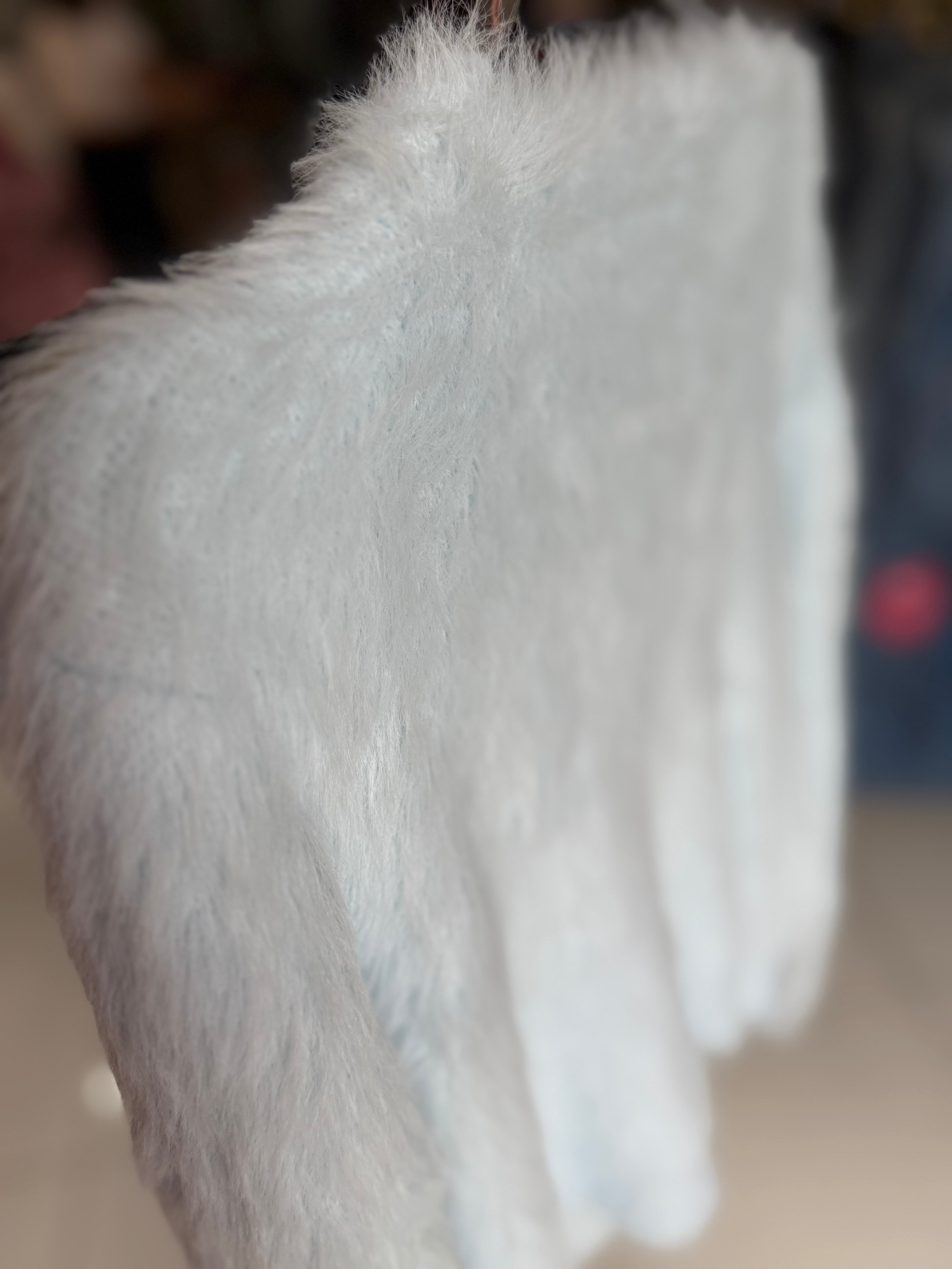 Gold bottoms fur sweater