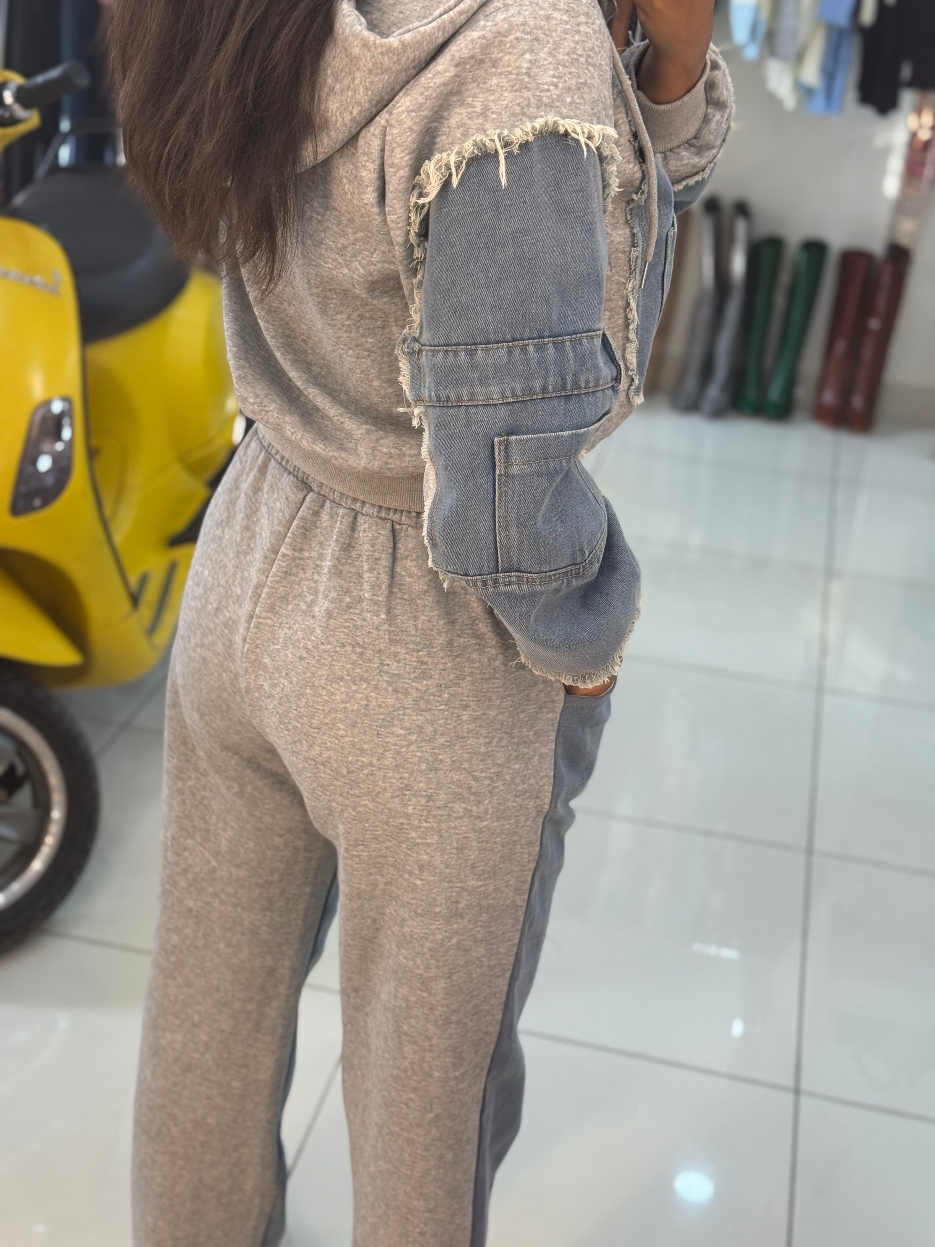 Denim Vibes Two-Tone Set