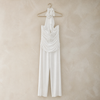 Timeless White Linen Jumpsuit