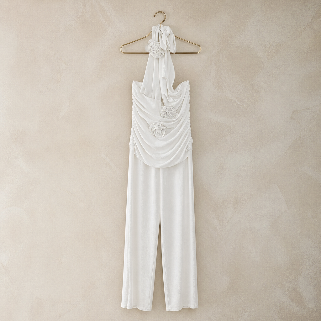 Timeless White Linen Jumpsuit