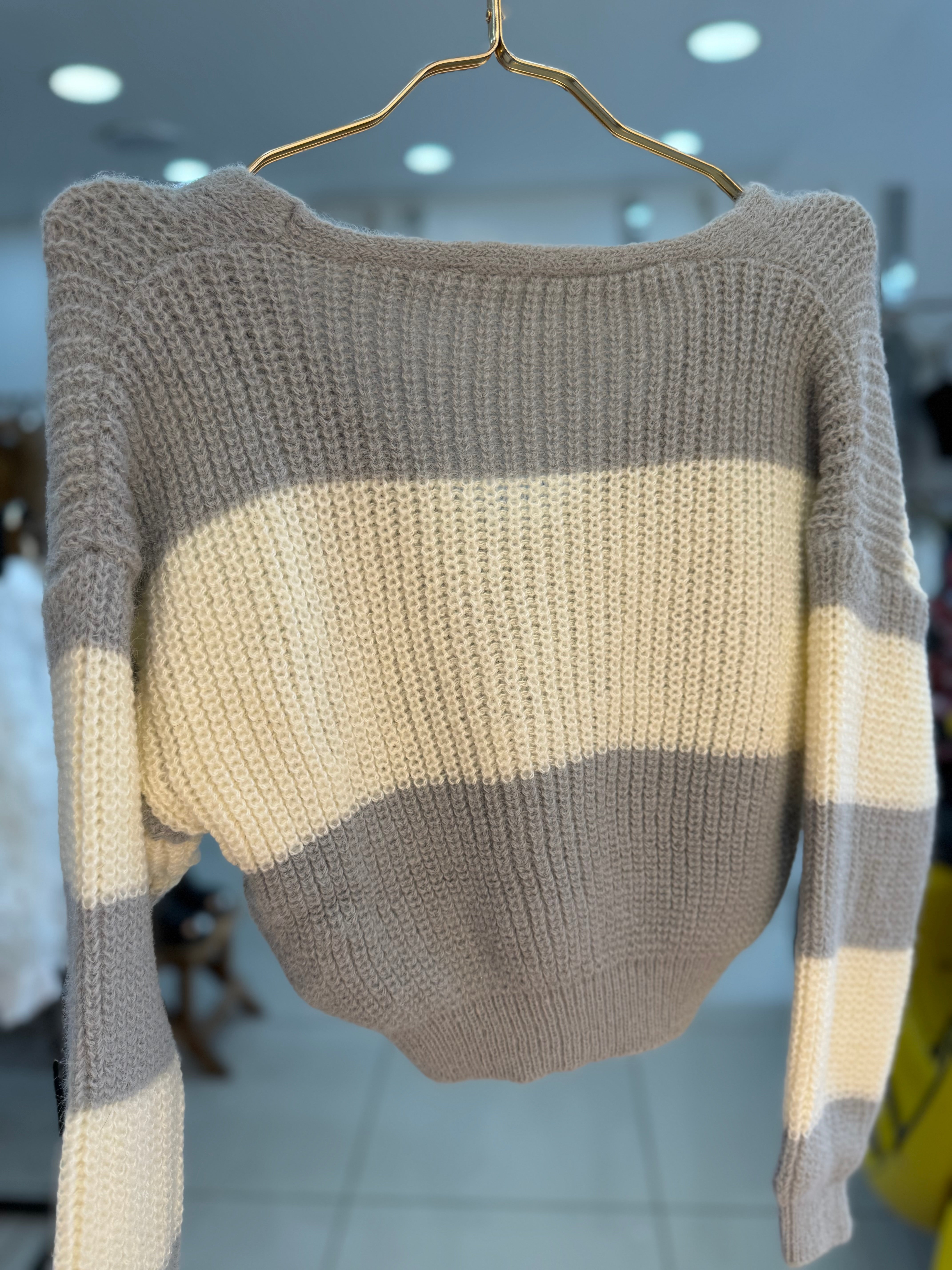 2 pieces Wool cardigan & top set