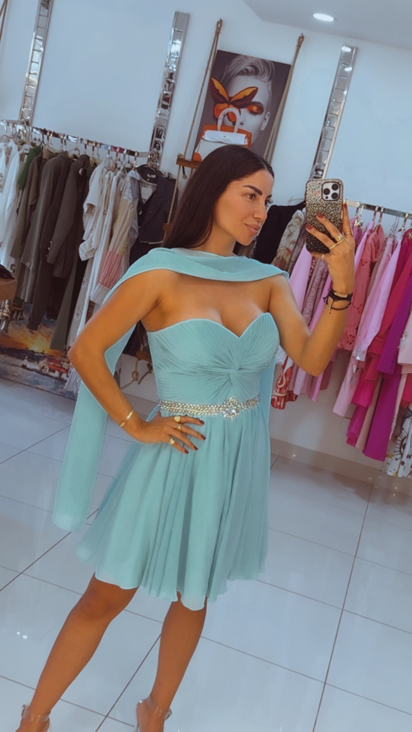 Chiffon Mini Dress