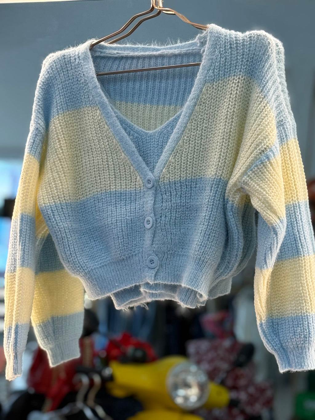 2 pieces Wool cardigan & top set