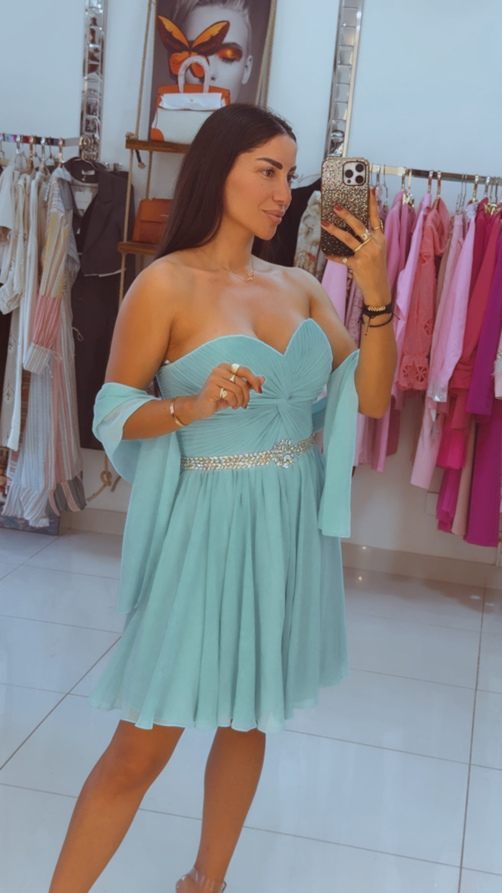 Chiffon Mini Dress