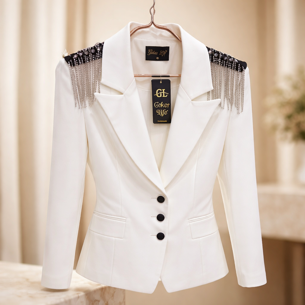 Statement White Blazer