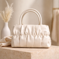 Leather Beige Handbag