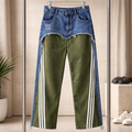 Hybrid Contrast Panel Jogger Jeans