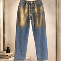 Metallic Gold Accent Denim Jeans