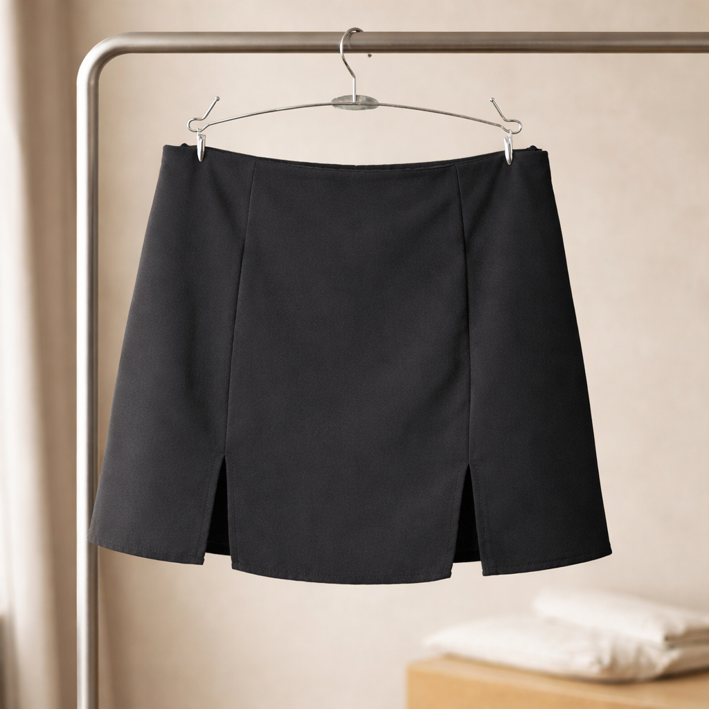 Cotton Skirt-Short Hybrid