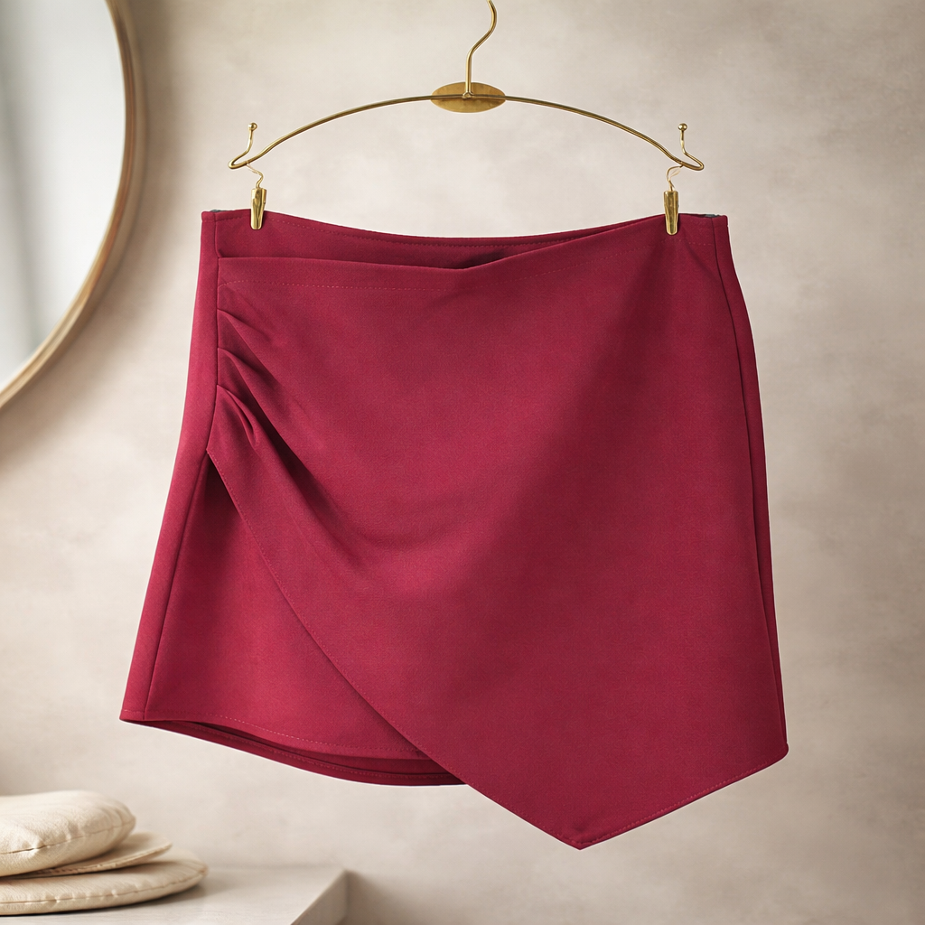 Burgundy Skort