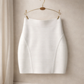 Bandage white skirt