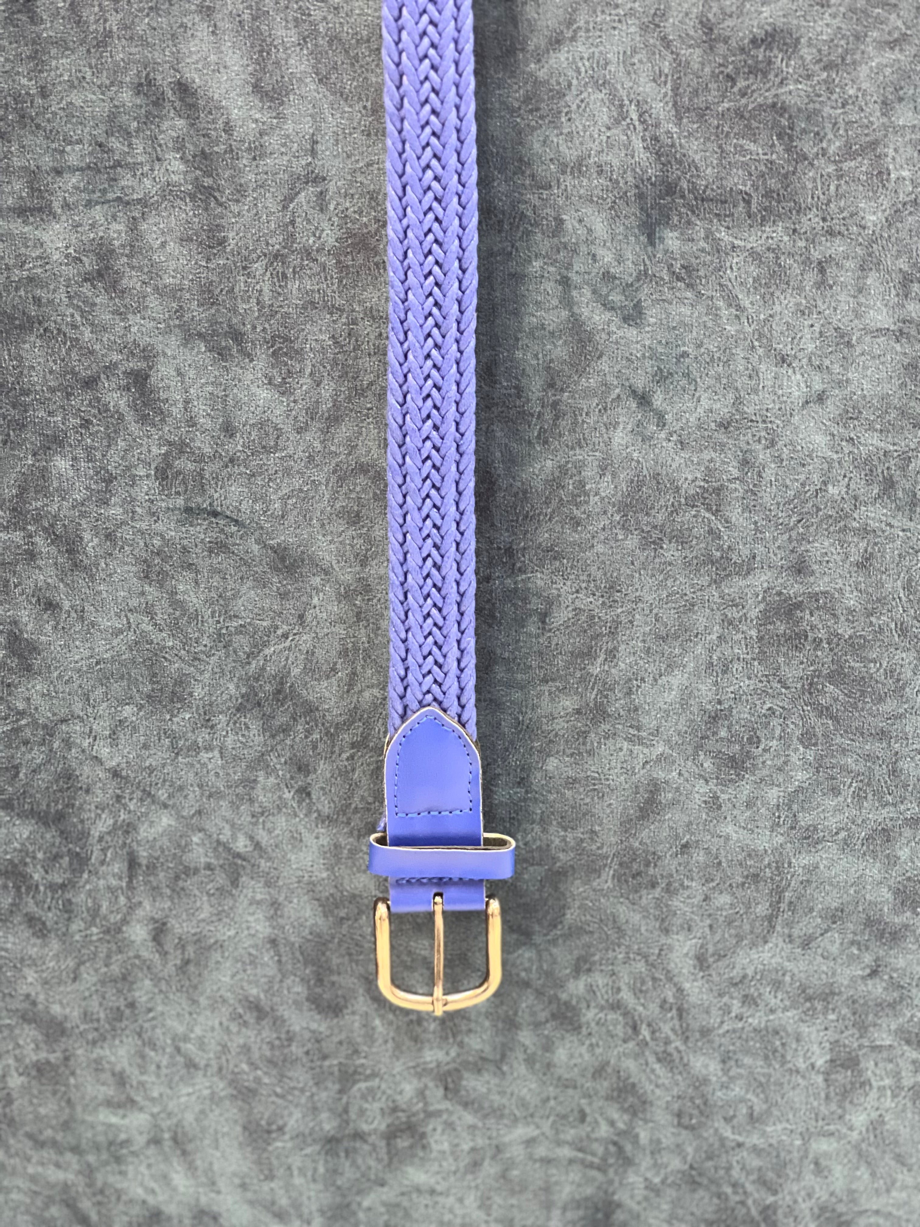 Leather Blue Belt
