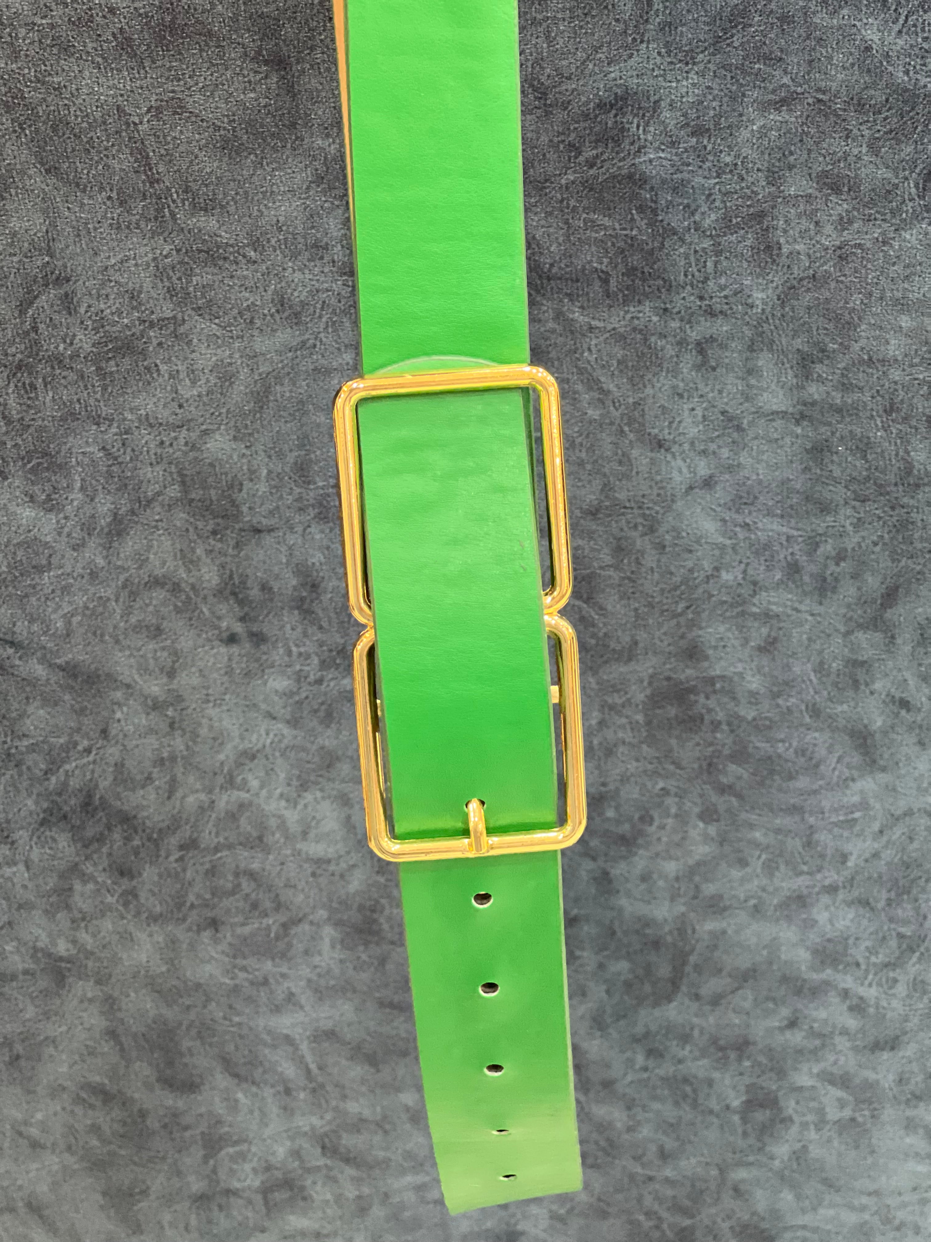 Leather Green Belt