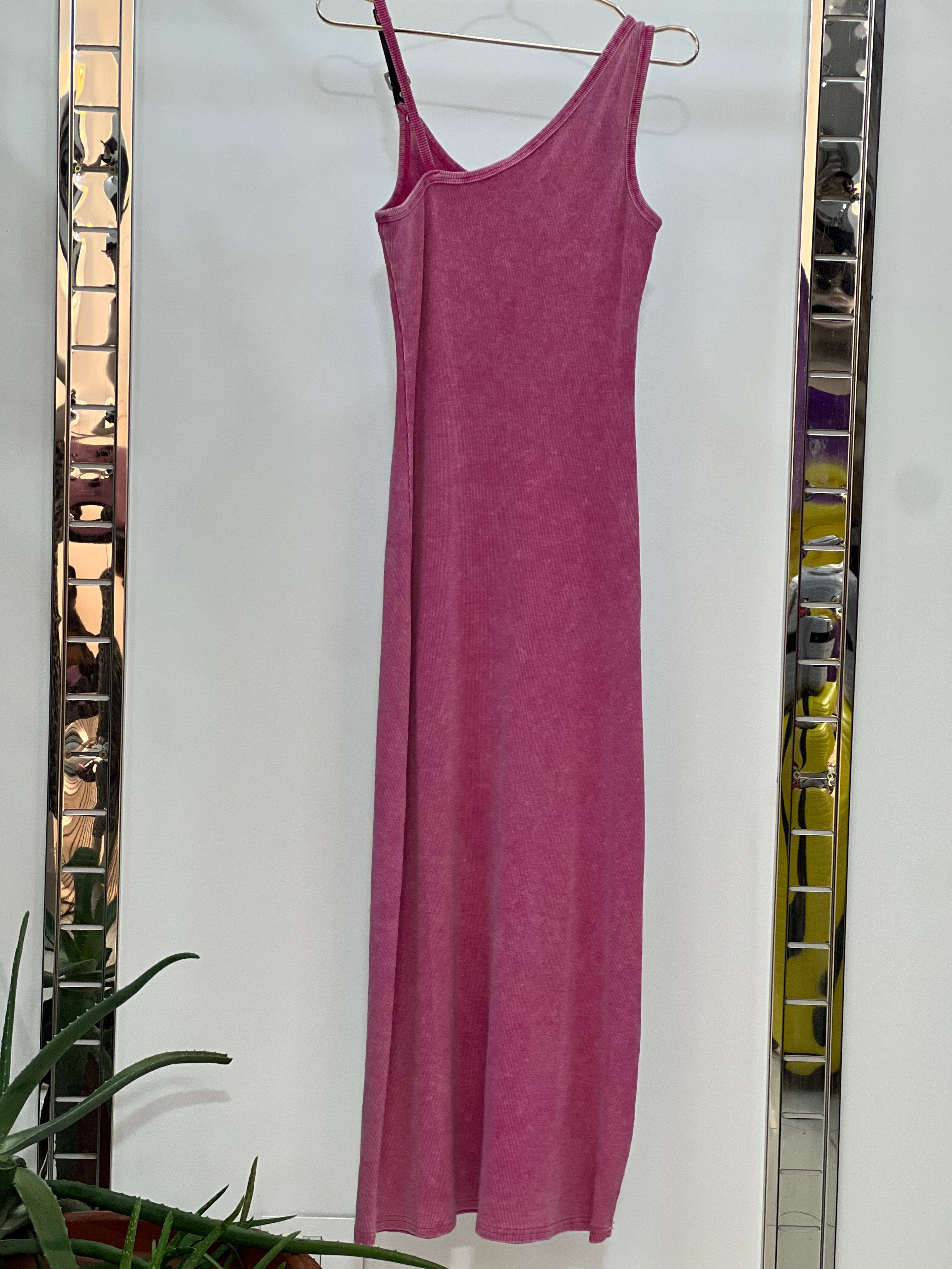 Denim Embellished Long Dress