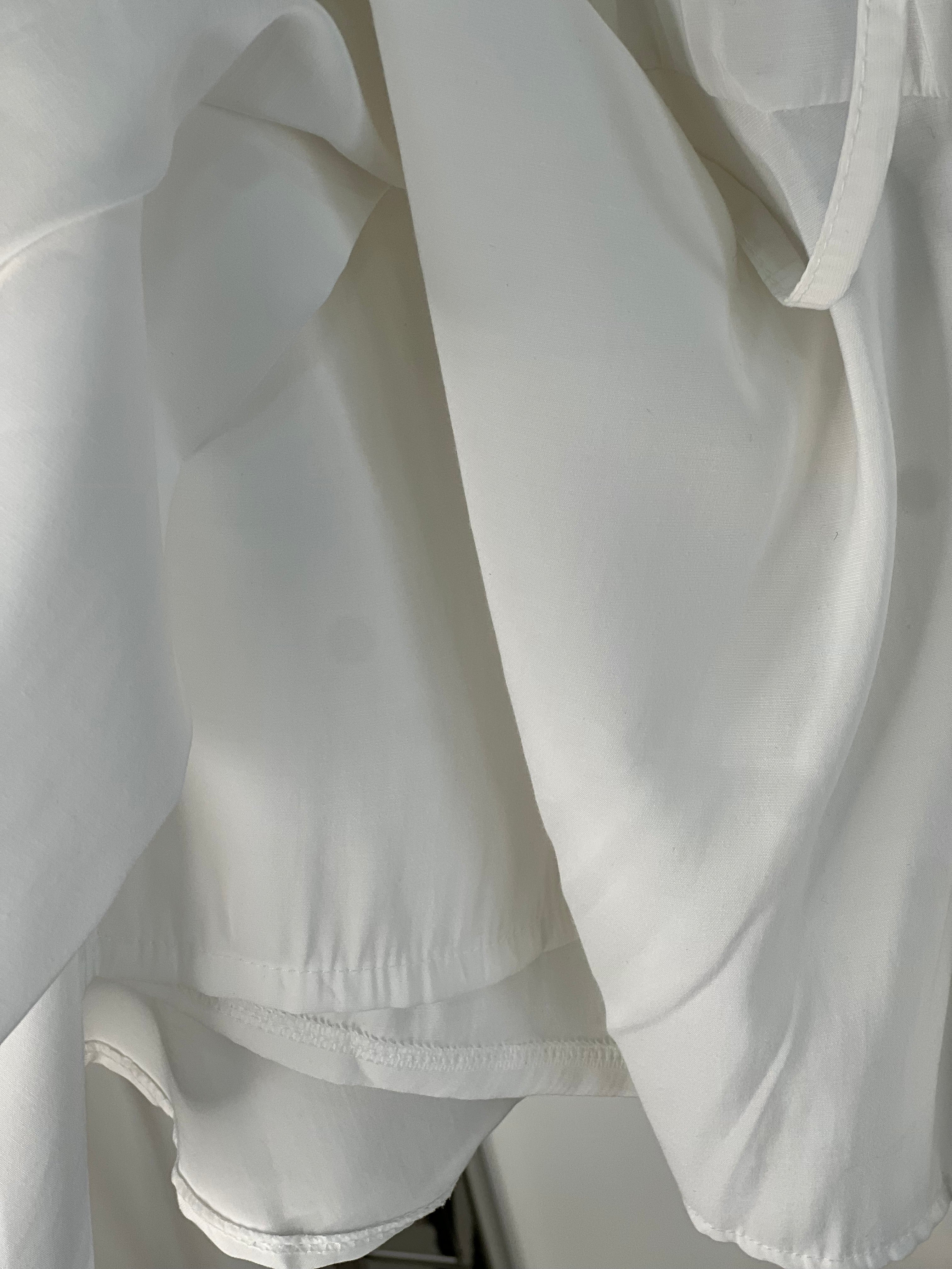 White Flowy Skort with Elastic Waist – Light & Effortless