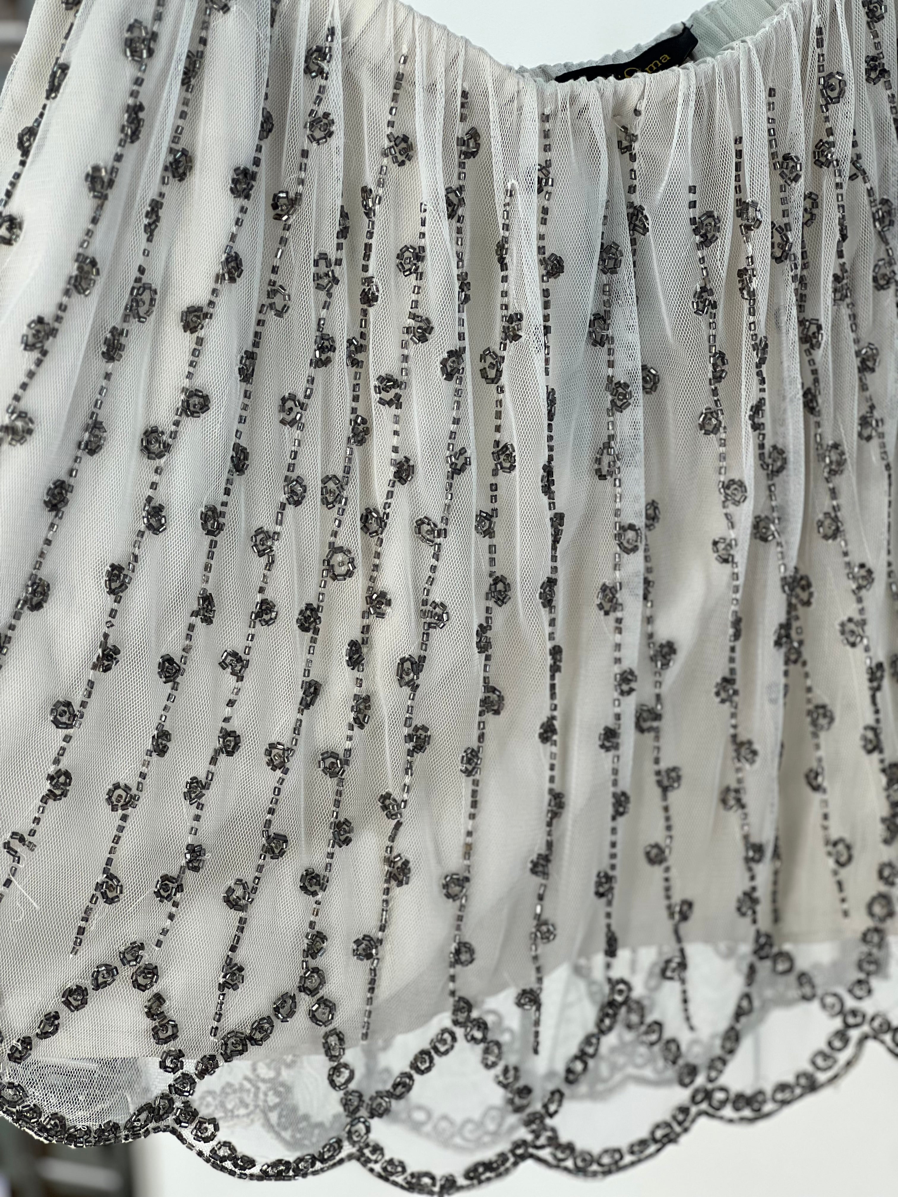 Embellished Elegance Beaded Skirt